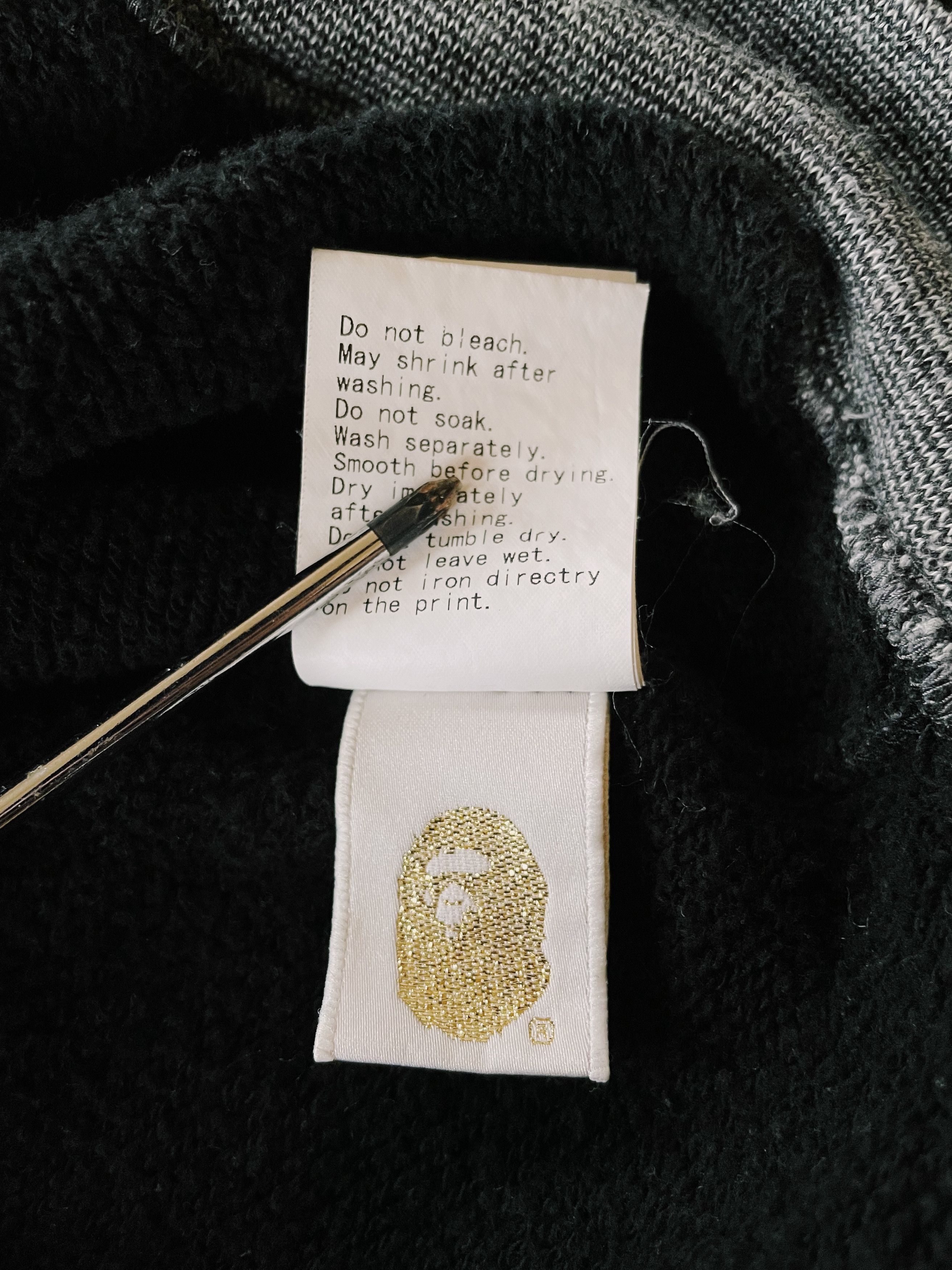 Bape Vintage Y2K Bape A Bathing Ape General ASNKA Fullzip Hoodie Size US L / EU 52-54 / 3 - 6 Thumbnail