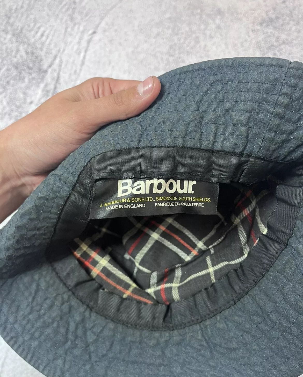 Barbour × Vintage Vintage Panama Barbour Wax rare ykk hat made in Britain 🇬🇧 Size ONE SIZE - 5 Thumbnail