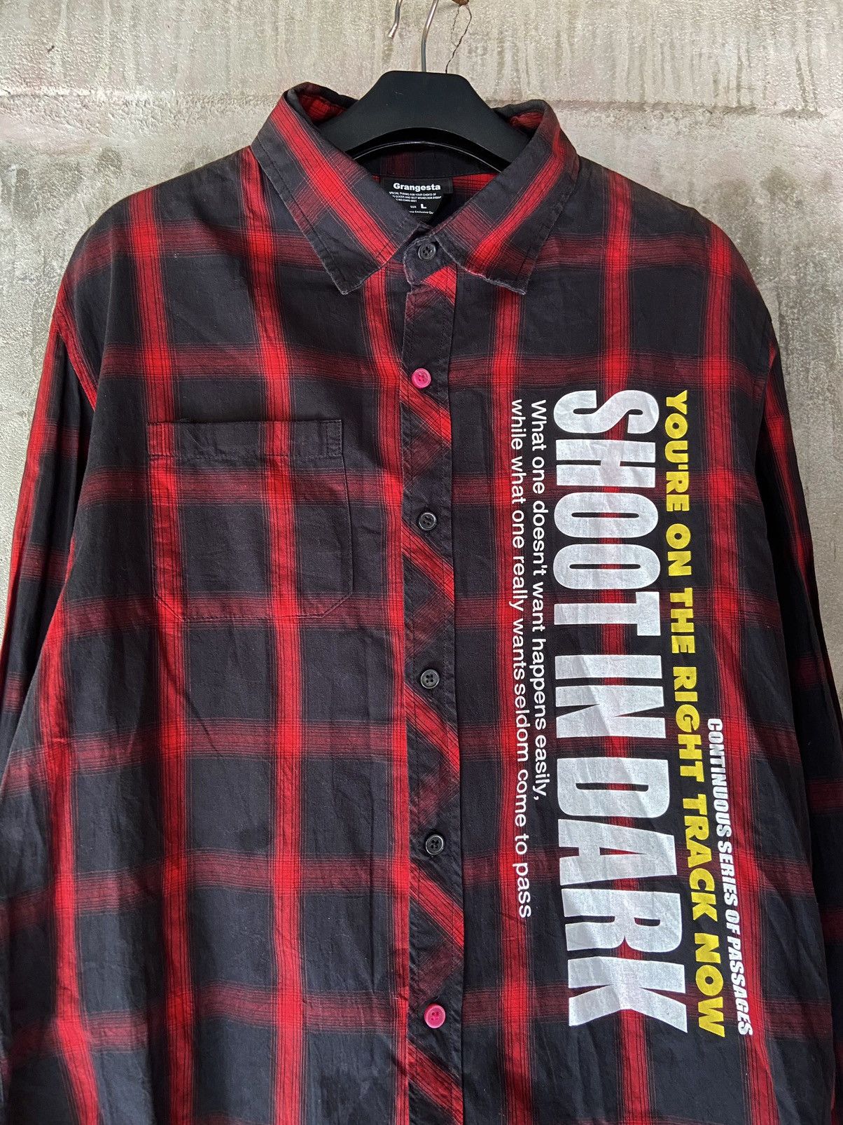 Beauty Beast GRANGESTA SHOOT IN DARK POEM BUTTON DOWN SHIRT Size US L / EU 52-54 / 3 - 4 Thumbnail