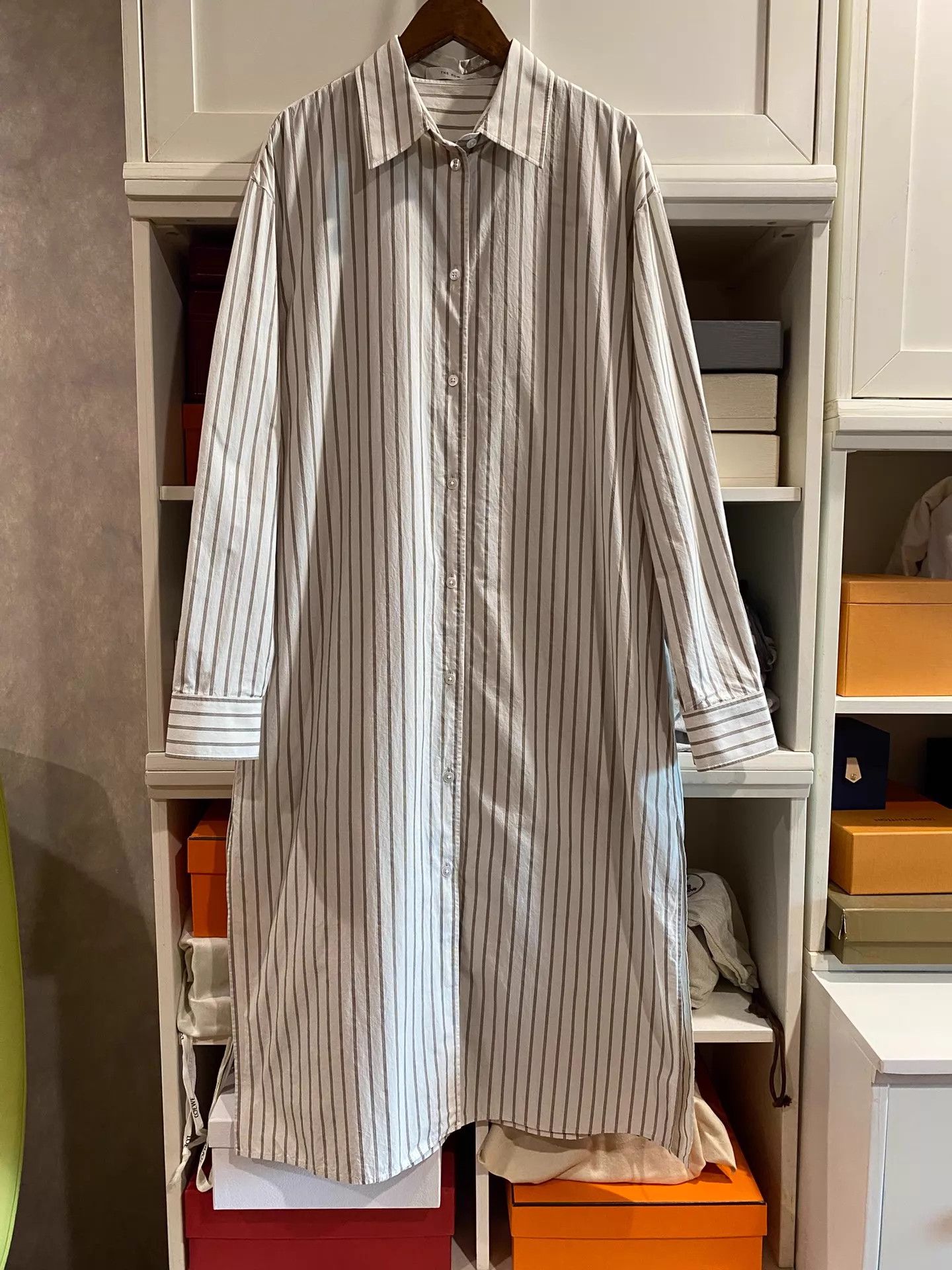 The Row The Row 25 New Striped Oversized Dress/Jacket Size 0 Size XS / US 0-2 / IT 36-38 - 1 Thumbnail