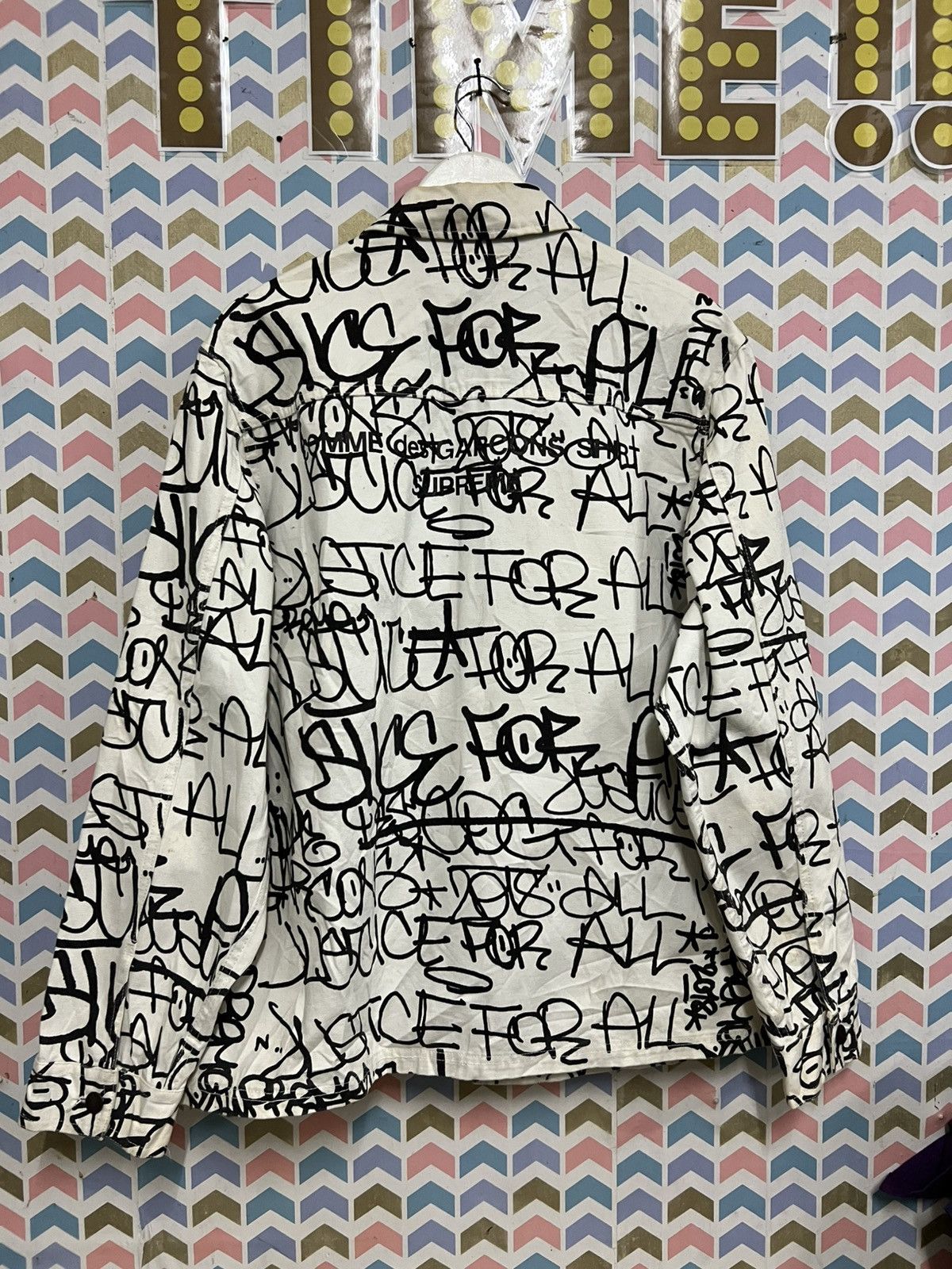 Comme des Garcons SHIRT × Supreme Supreme Comme des Garcons Shirt Printed Canvas Chore Size US L / EU 52-54 / 3 - 2 Thumbnail