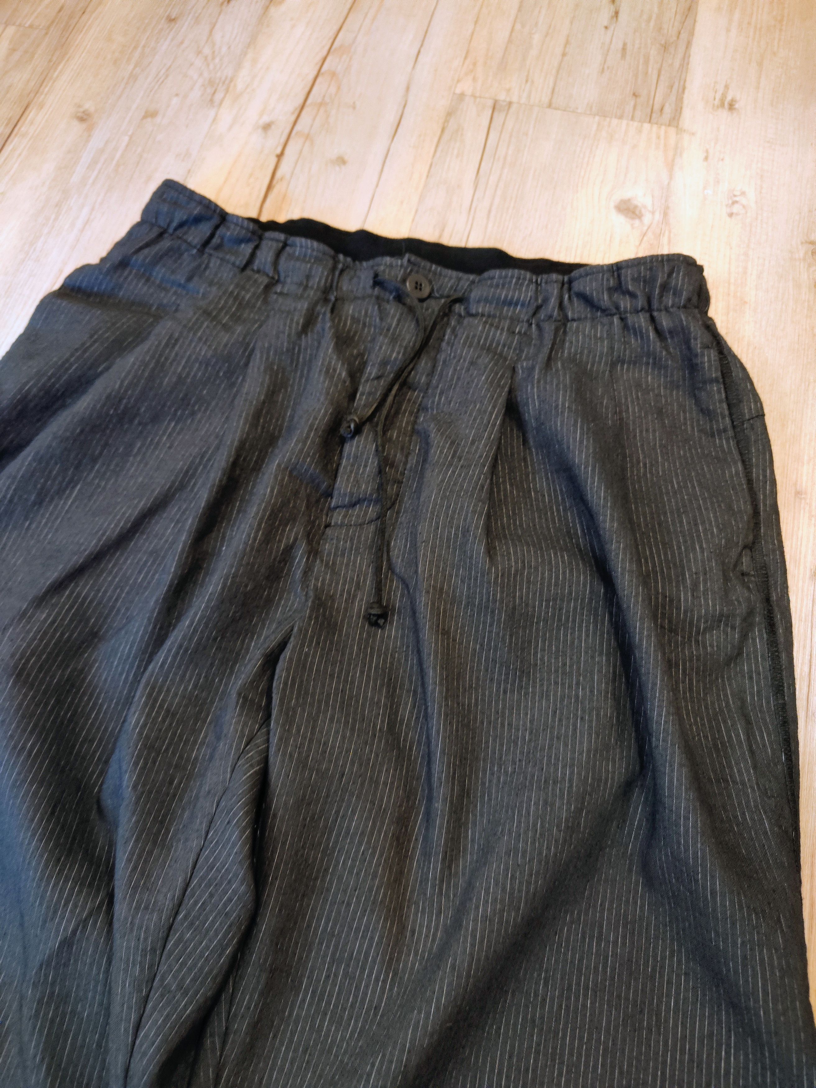 Transit Wide drawstring pants.Like Yohji Yamamoto or Devoa Size US 32 / EU 48 - 3 Thumbnail