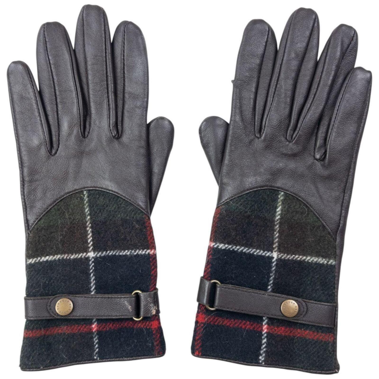 Barbour Vintage Barbour Leather Gloves Womens Size M Size ONE SIZE - 1 Thumbnail