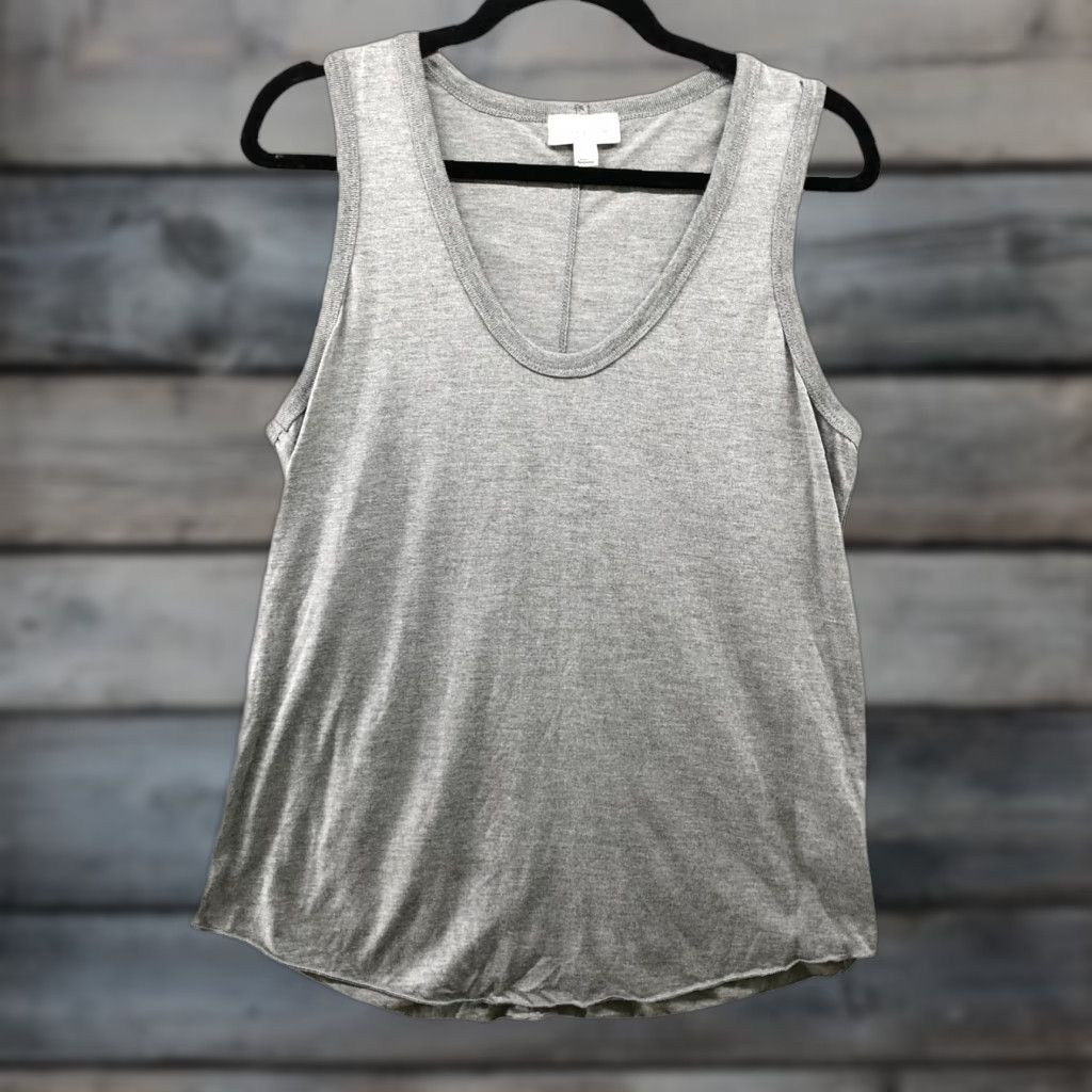 Topshop Topshop Tank Top Womens Size 10 Gray Scoop Neck Active Lounge Shirt Ladies Tank Top Gr ay Size L / US 10 / IT 46 - 1 Thumbnail