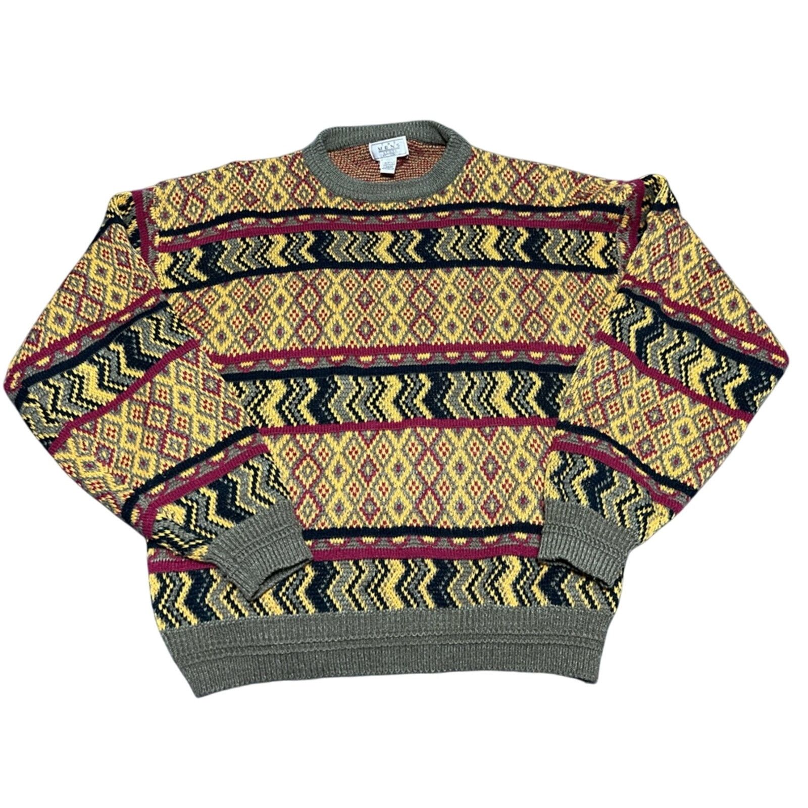 Sears Vintage Sears The Mens Store Sweater Abstract Coogi NO FLAWS Size US L / EU 52-54 / 3 - 1 Thumbnail