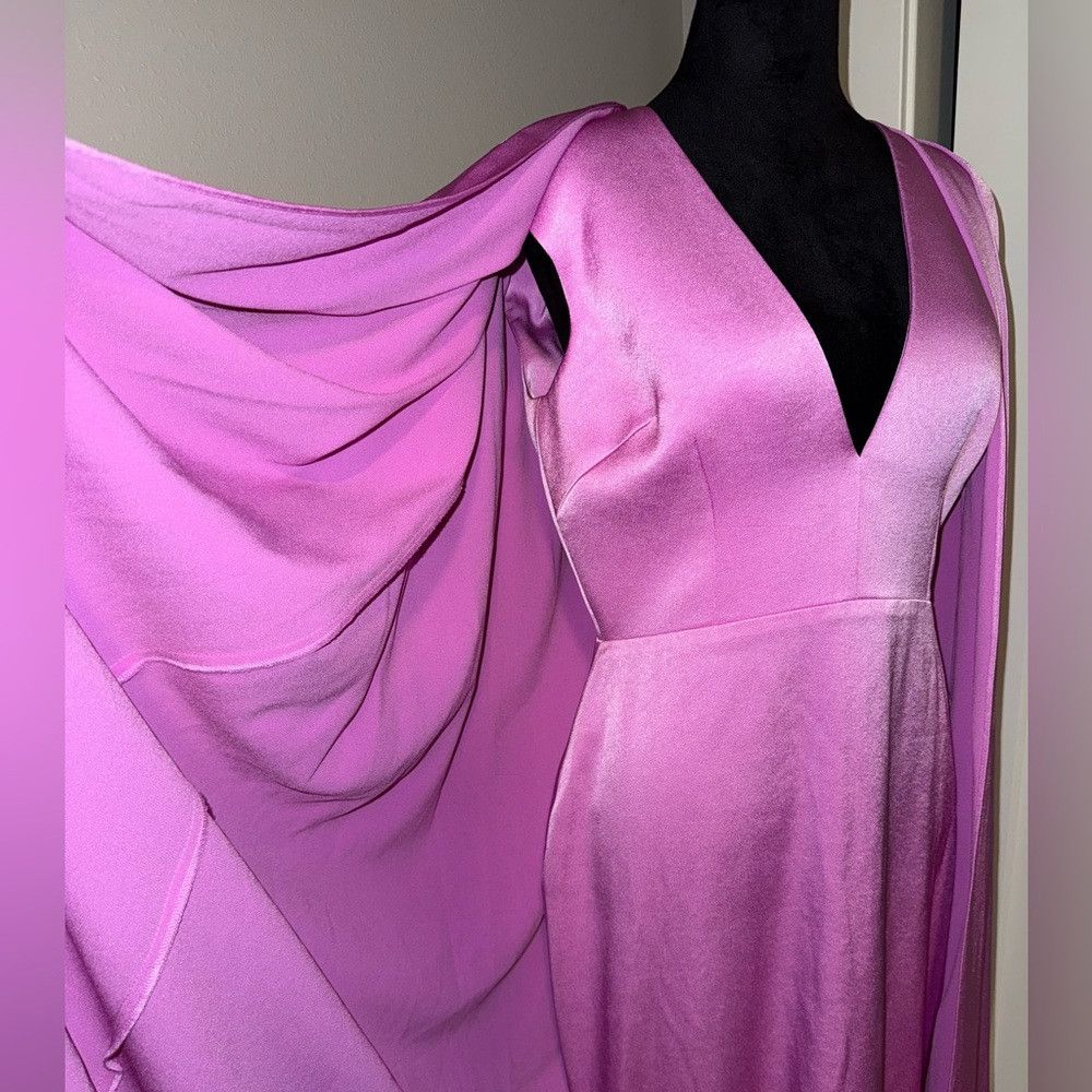 Alex Perry New | ALEX PERRY HUDSON SATIN CREPE GOWN UK 12/US 8 Size M / US 6-8 / IT 42-44 - 9 Thumbnail