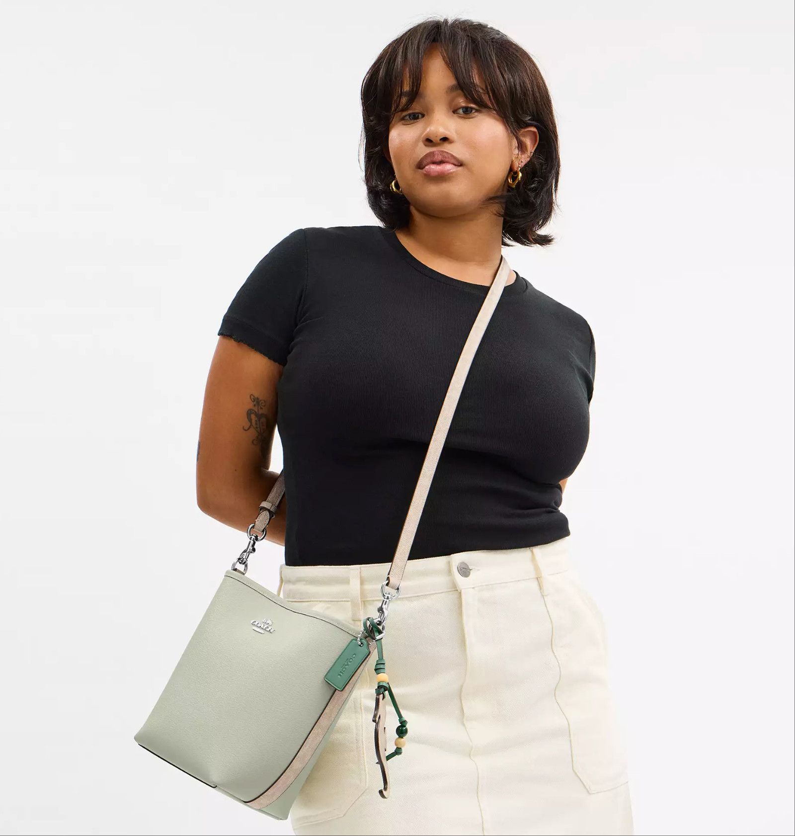 Coach City Bucket Bag With Seahorse Charm CBH75 Size ONE SIZE - 9 Thumbnail