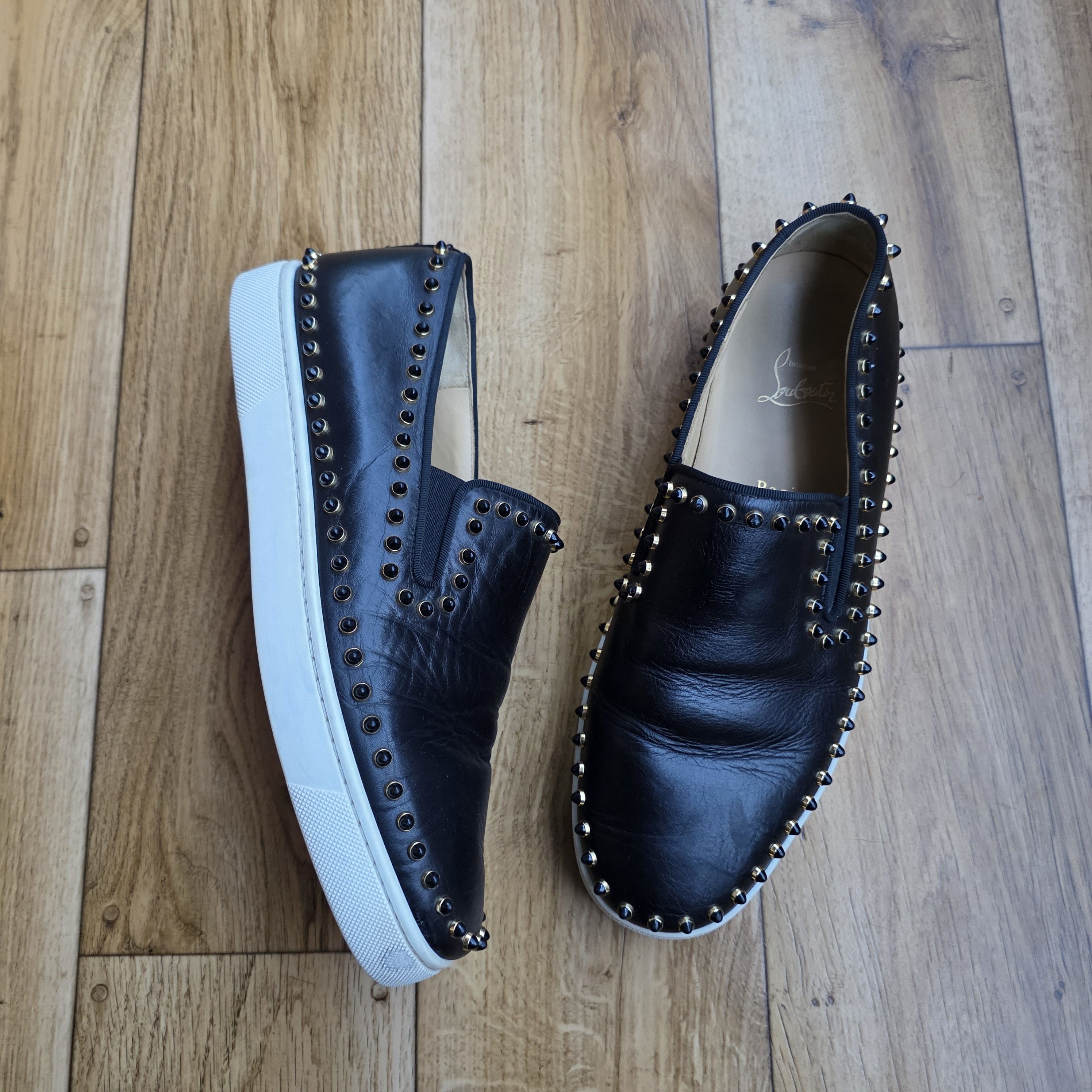 Christian Louboutin CHRISTIAN LOUBOUTIN BOAT STUDDED SNEAKERS Size US 9.5 / EU 42-43 - 8 Thumbnail