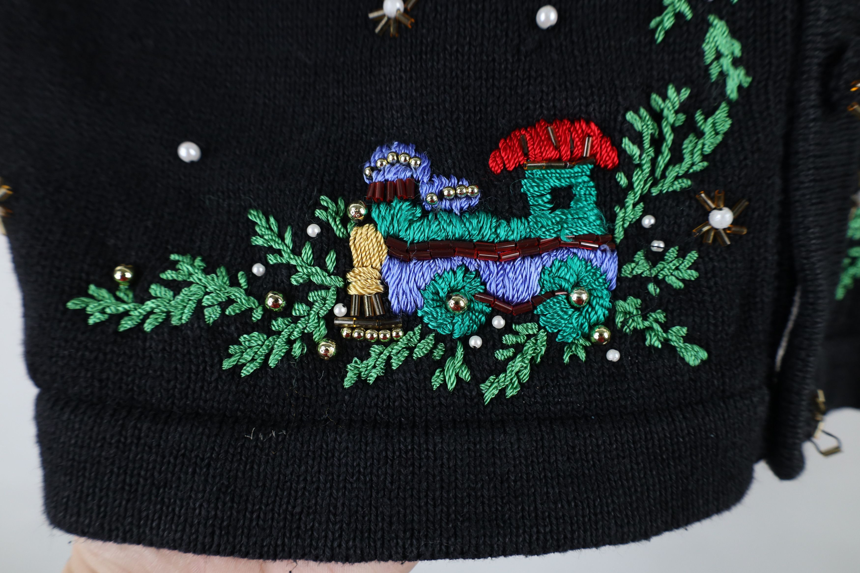 Vintage Vintage 90s Streetwear Embroidered Christmas Sweater Vest Size L / US 10 / IT 46 - 11 Thumbnail