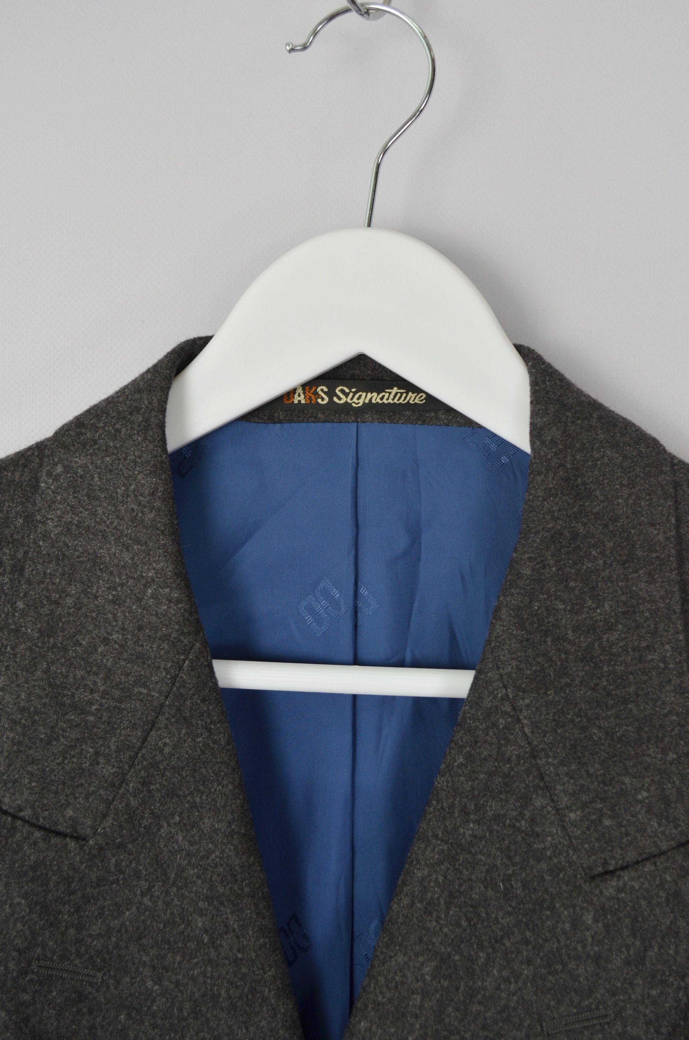 DAKS × Designer DAKS London Vintage Wool Dobuel Breasted Jacket US40/EU50 Size 40R - 17 Thumbnail