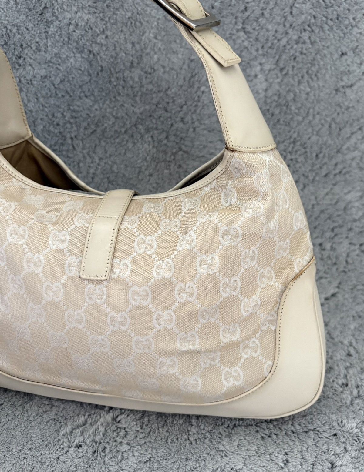 Gucci Sac a main gucci jackie en toile GG beige Size ONE SIZE - 10 Thumbnail
