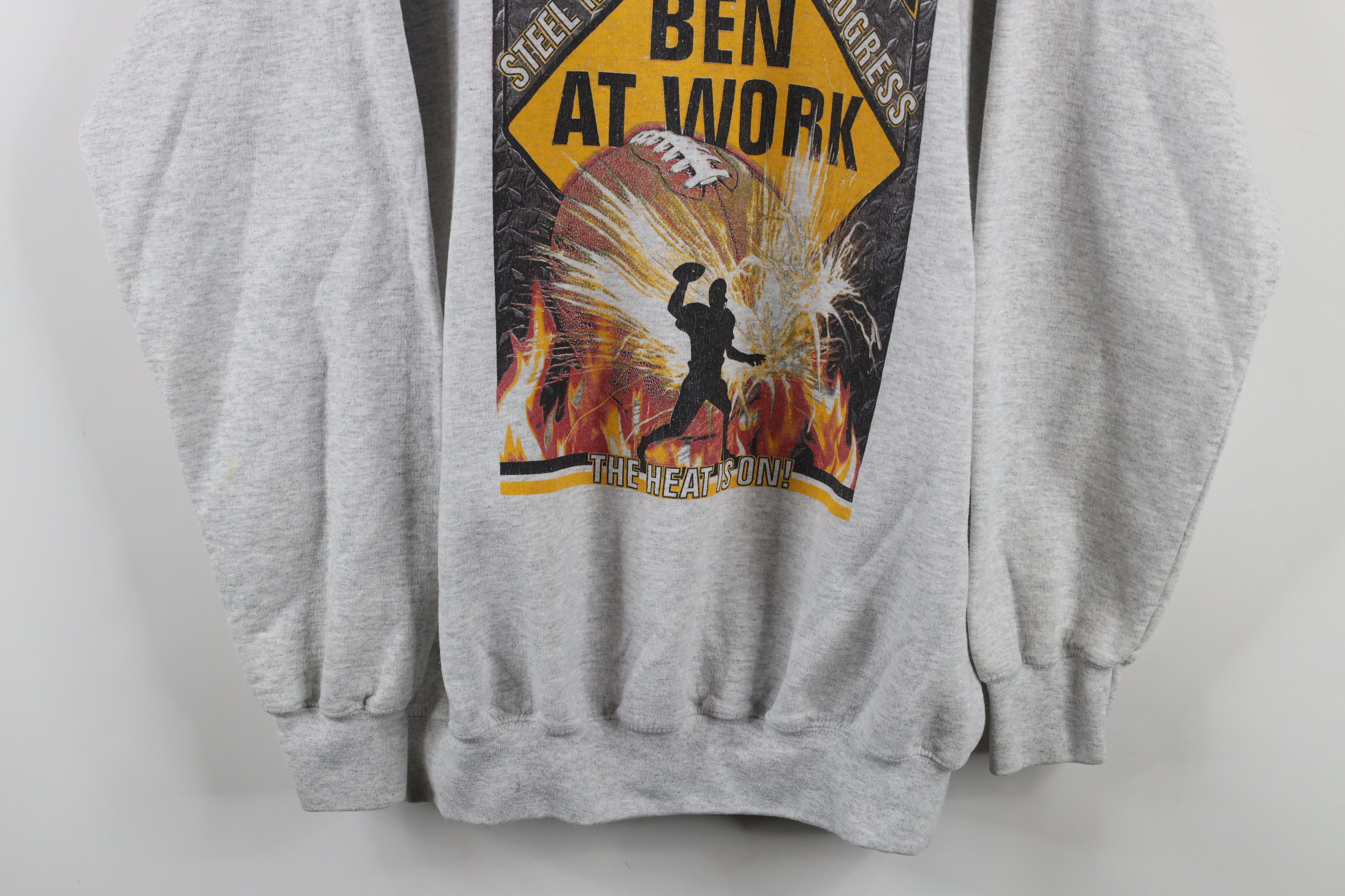 Vintage Vintage Ben Roethlisberger Pittsburgh Football Sweatshirt Size US L / EU 52-54 / 3 - 3 Thumbnail