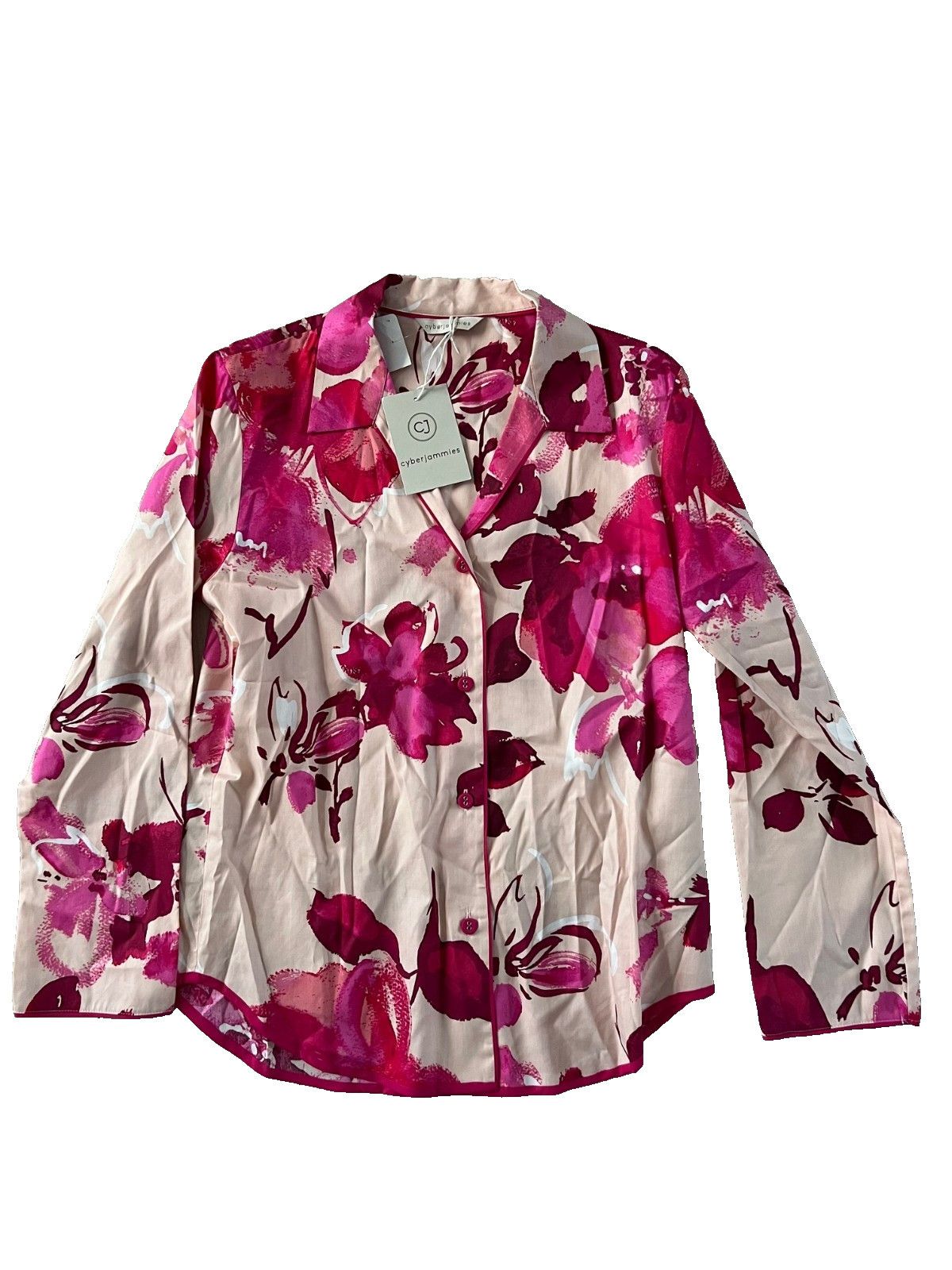 Other Cyberjammies Pink Floral Pyjama Set ( 8 ) Size 30" / US 8 / IT 44 - 3 Thumbnail