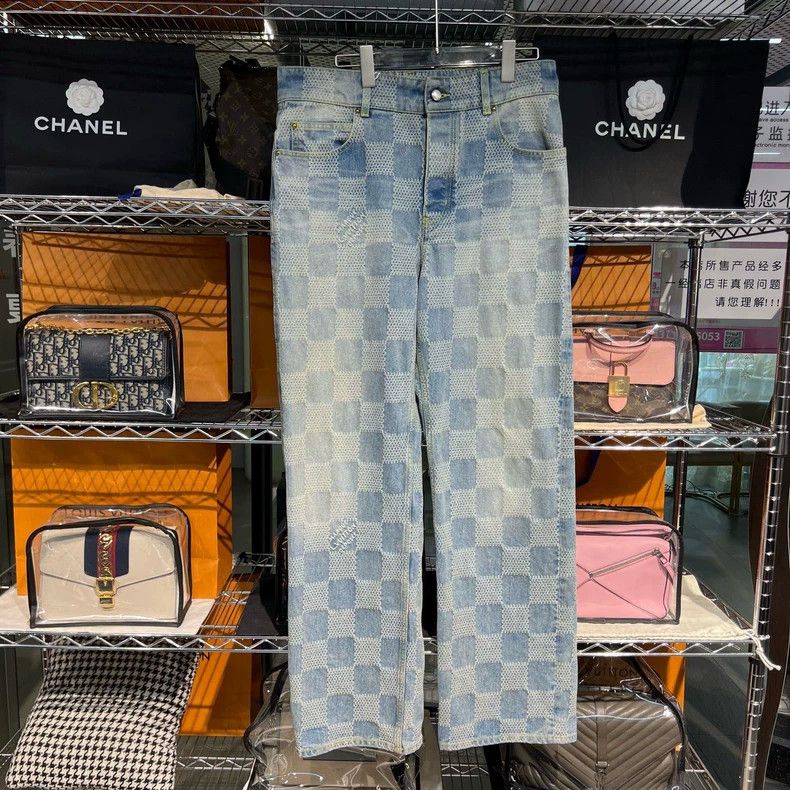 Louis Vuitton Louis Vuitton Checkerboard jeans Size US 33 - 1 Thumbnail