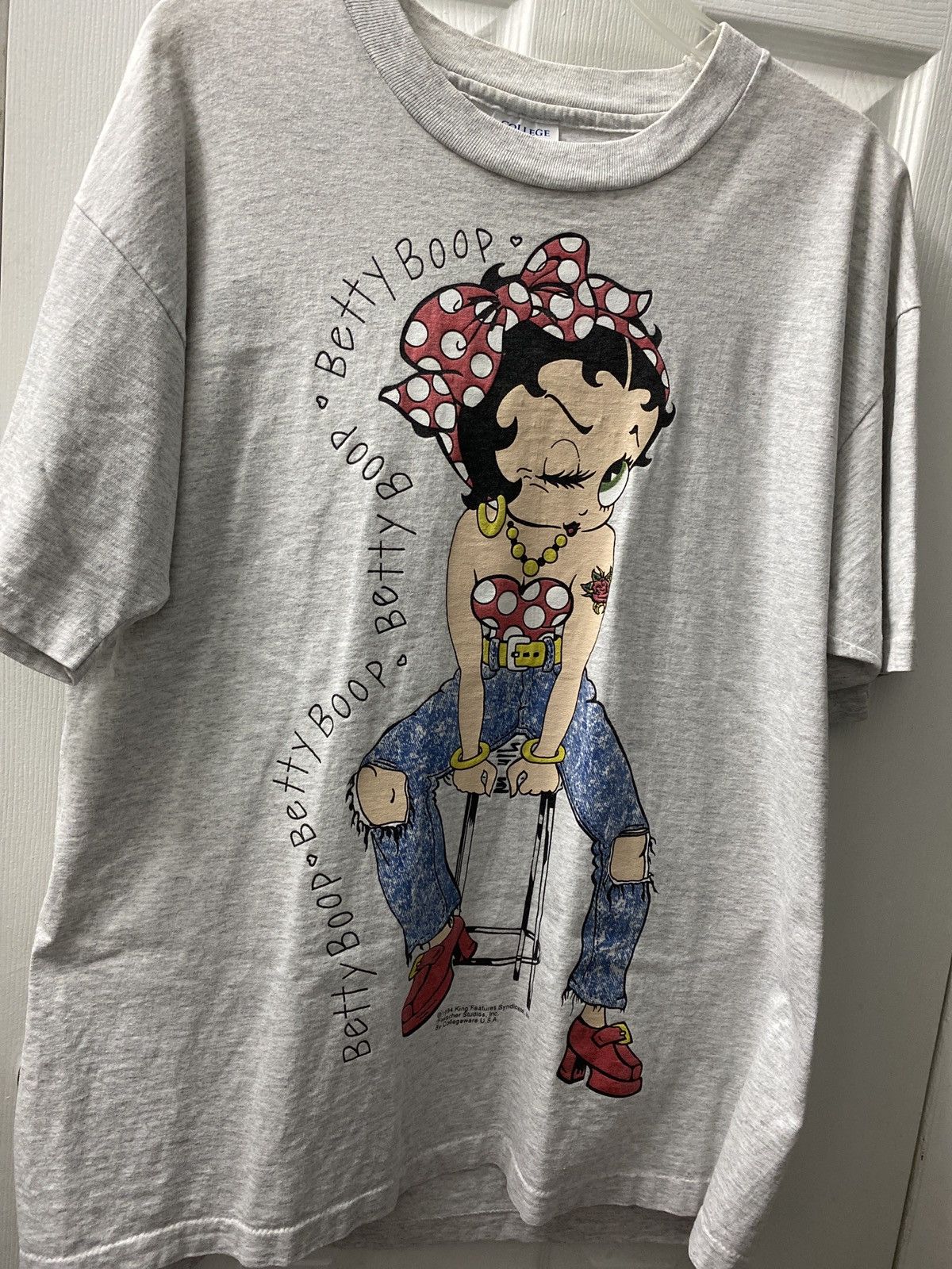 Vintage Vintage Betty Boop Short Sleeve Shirt Size US XL / EU 56 / 4 - 1 Thumbnail