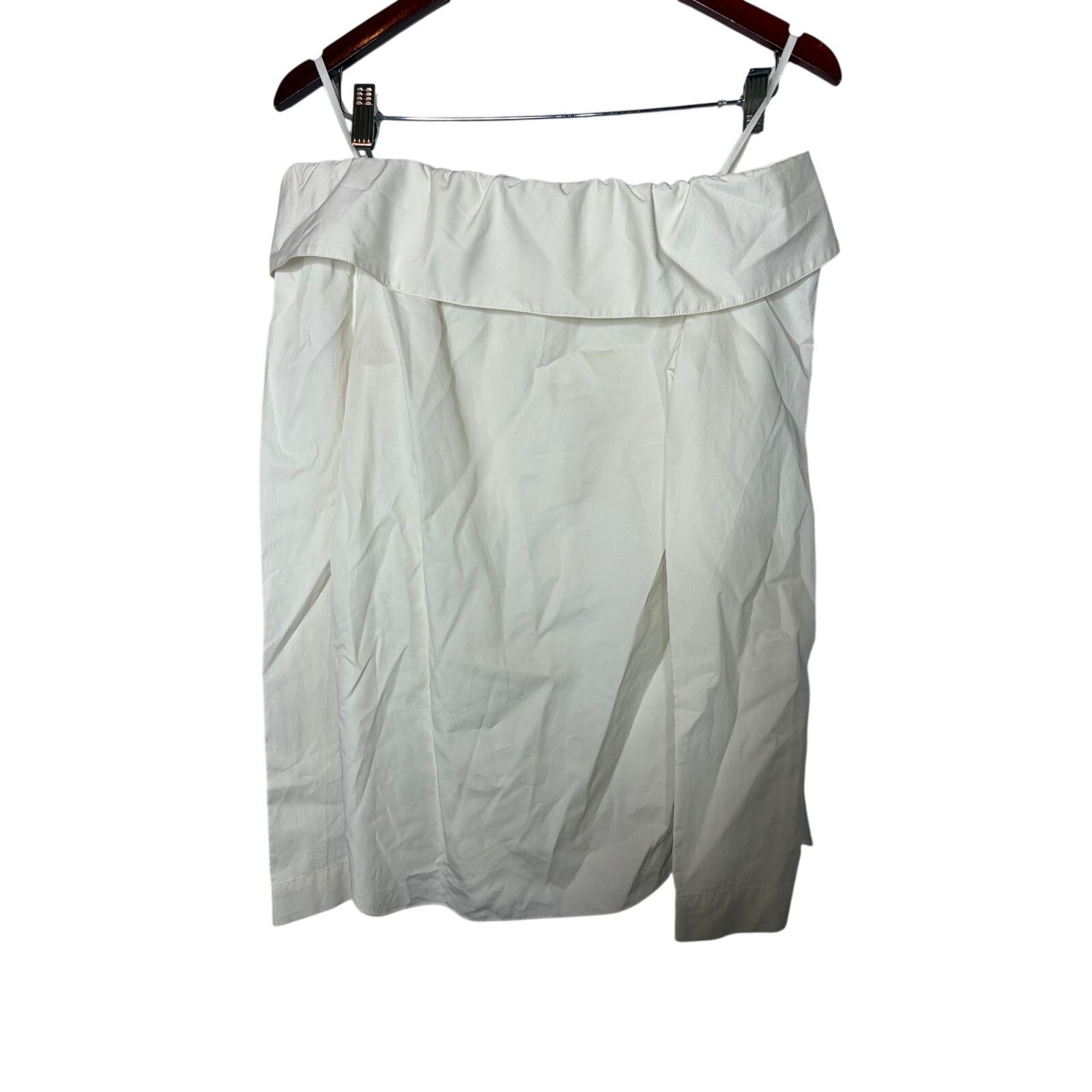Tibi Tibi white off shoulder button down blouse shirt sz 2 Size XS / US 0-2 / IT 36-38 - 6 Thumbnail