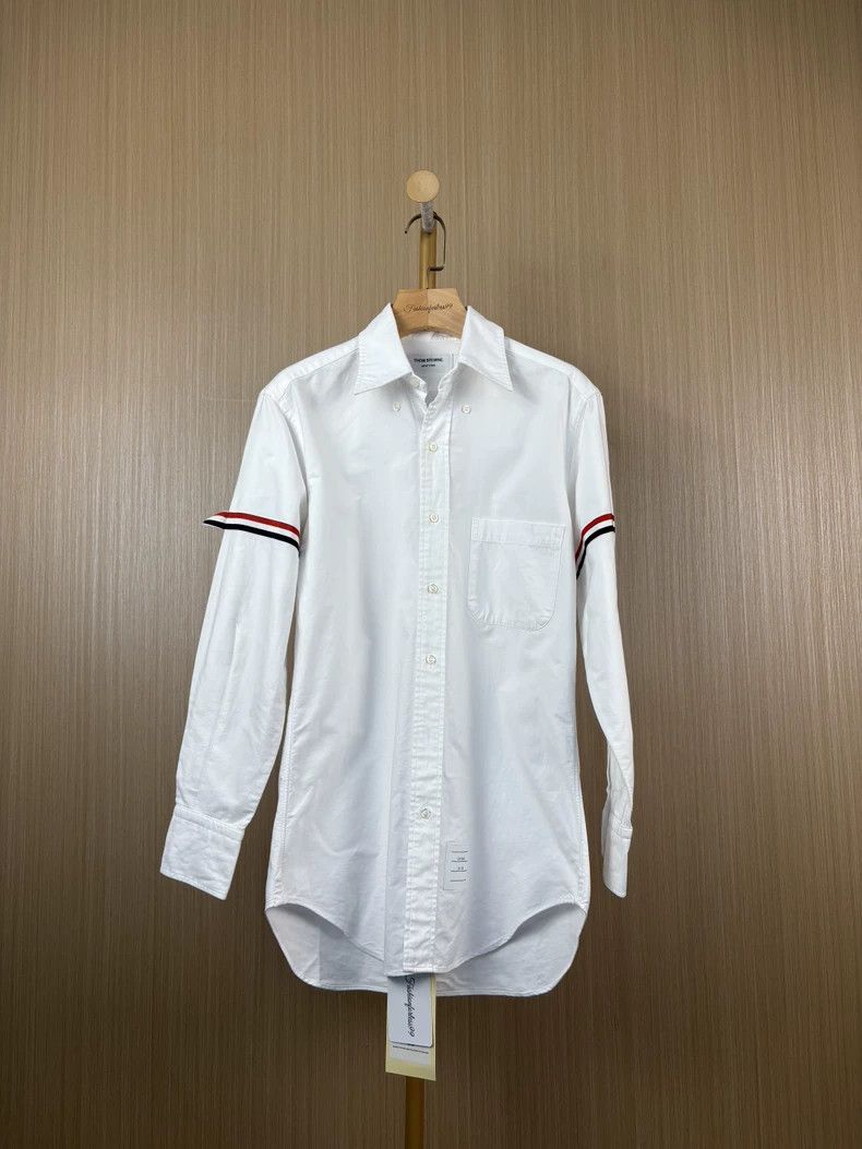 Thom Browne Thom Browne Classic white shirt with a collar Size US S / EU 44-46 / 1 - 1 Thumbnail
