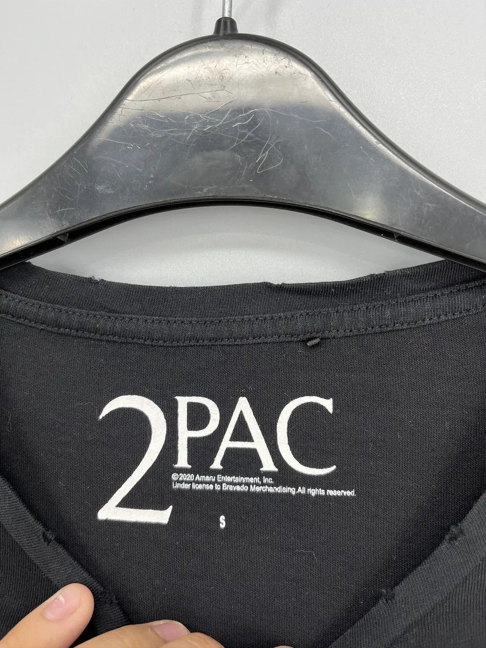 Rap Tees × Vintage Vintage Y2K 2PaC FACE RAp Tee Art Band Rock Streetwear Size US S / EU 44-46 / 1 - 9 Thumbnail