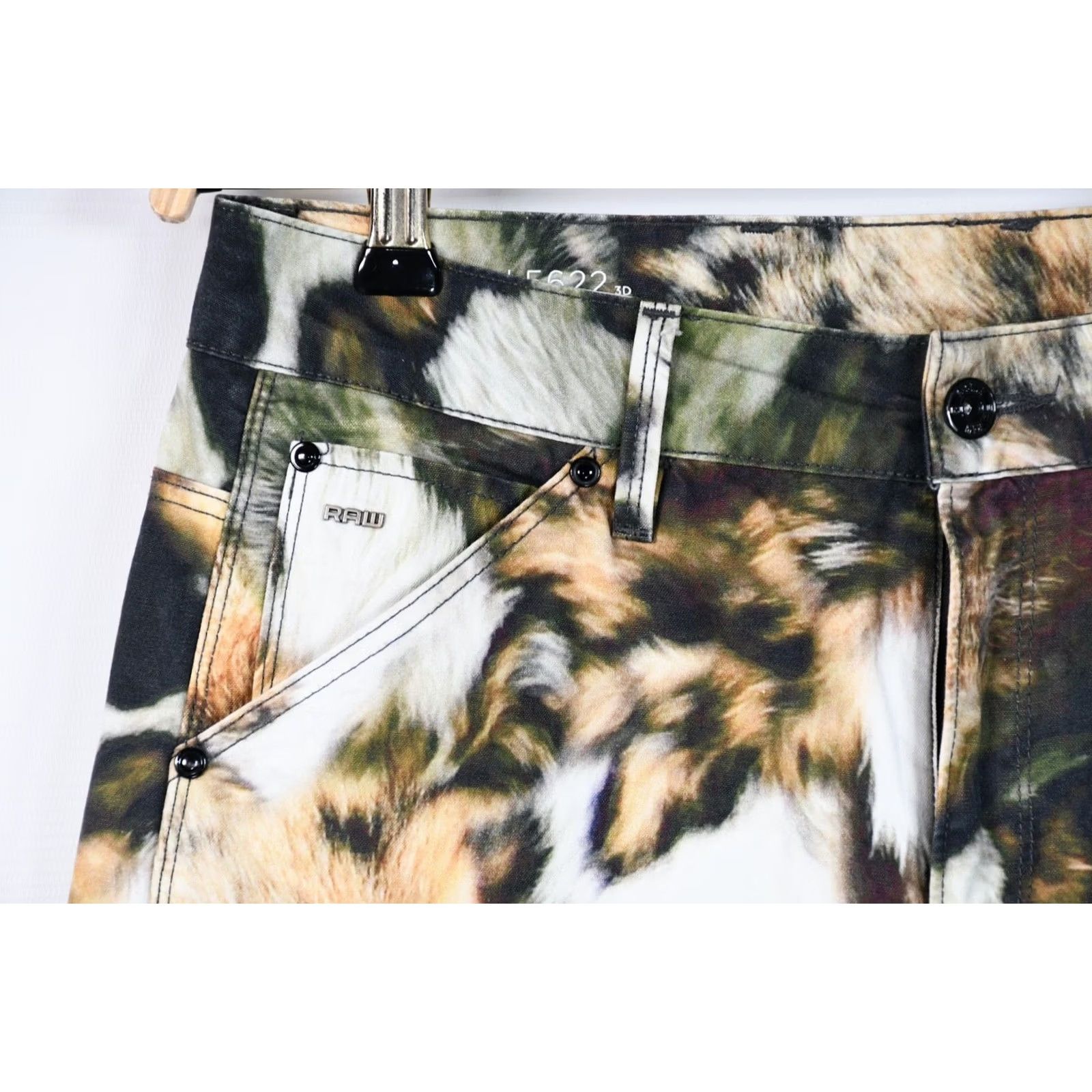 G-Star G-Star Pharrell Williams 5622 3D Mid Boyfriend Coj WMN Jeans Womens Size W28 L32 Multicolor Animal Print 100% Cotton(Adult) Womens Size ONE SIZE - 4 Thumbnail