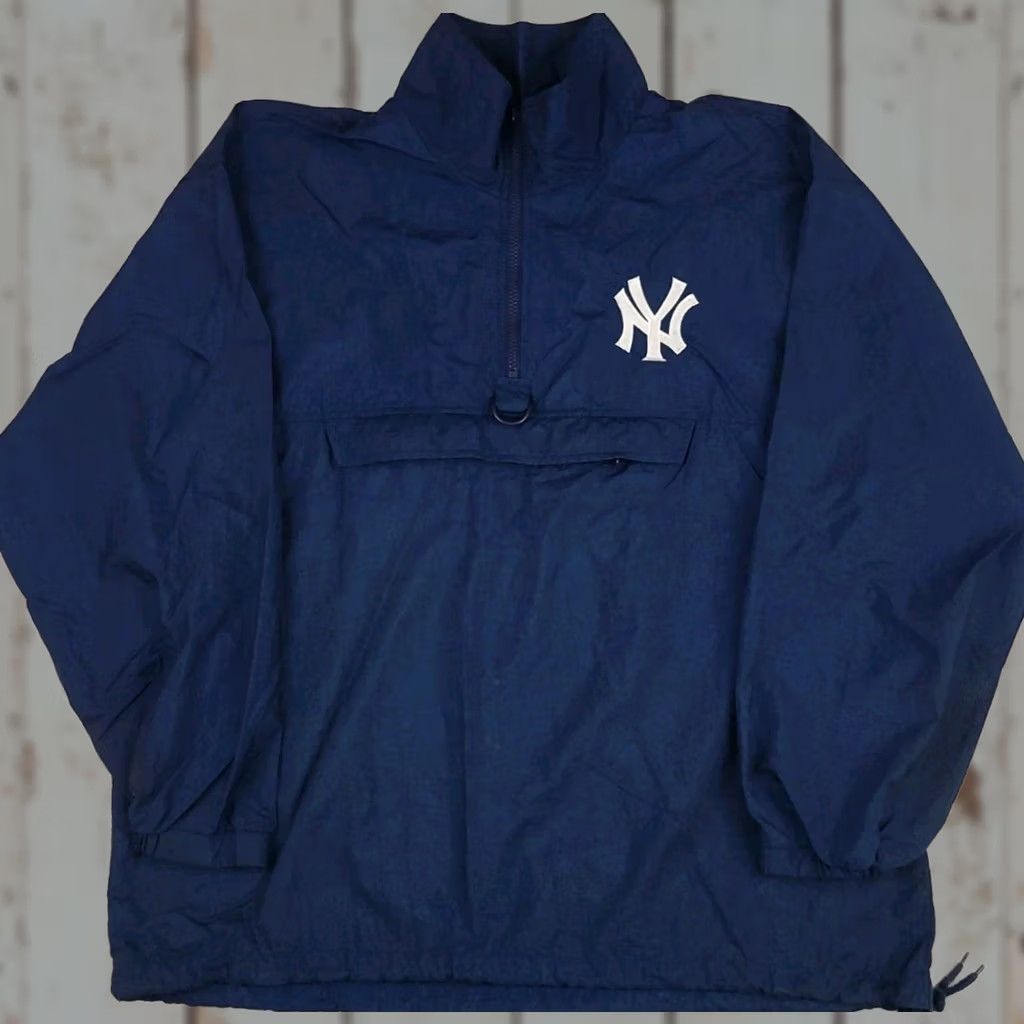 Pro Player VINTAGE Pro-Player NY Yankees MLB windbreaker jacket Navy M Men Windbreaker Jacket Size US M / EU 48-50 / 2 - 1 Thumbnail
