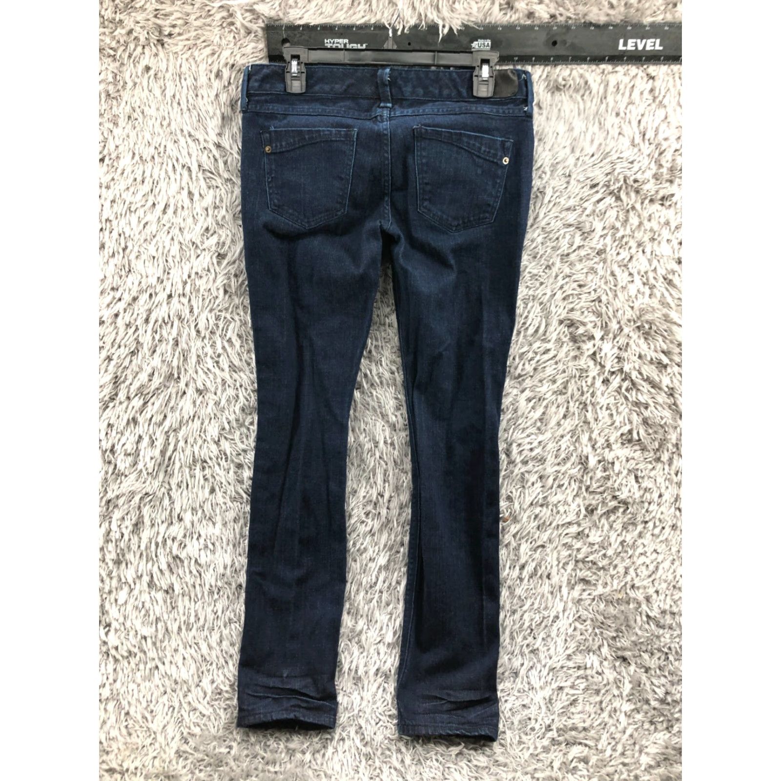 Express Express Skinny Jeans Size 6 Womens Dark Wash Blue Size 28" / US 6 / IT 42 - 6 Thumbnail