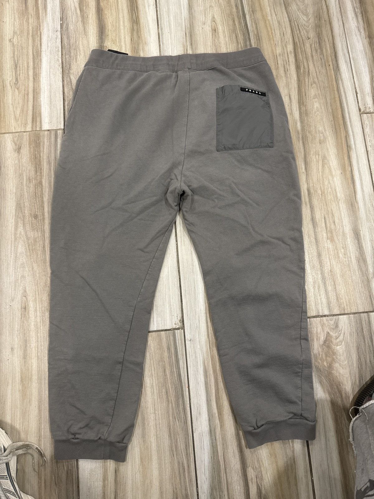 gray prada joggers