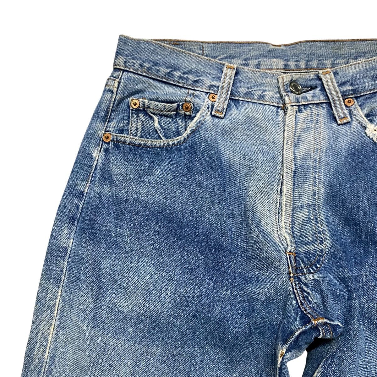Levi's Vintage 90s Levis 501 Big E Selvedge Jeans Size US 28 / EU 44 - 4 Thumbnail
