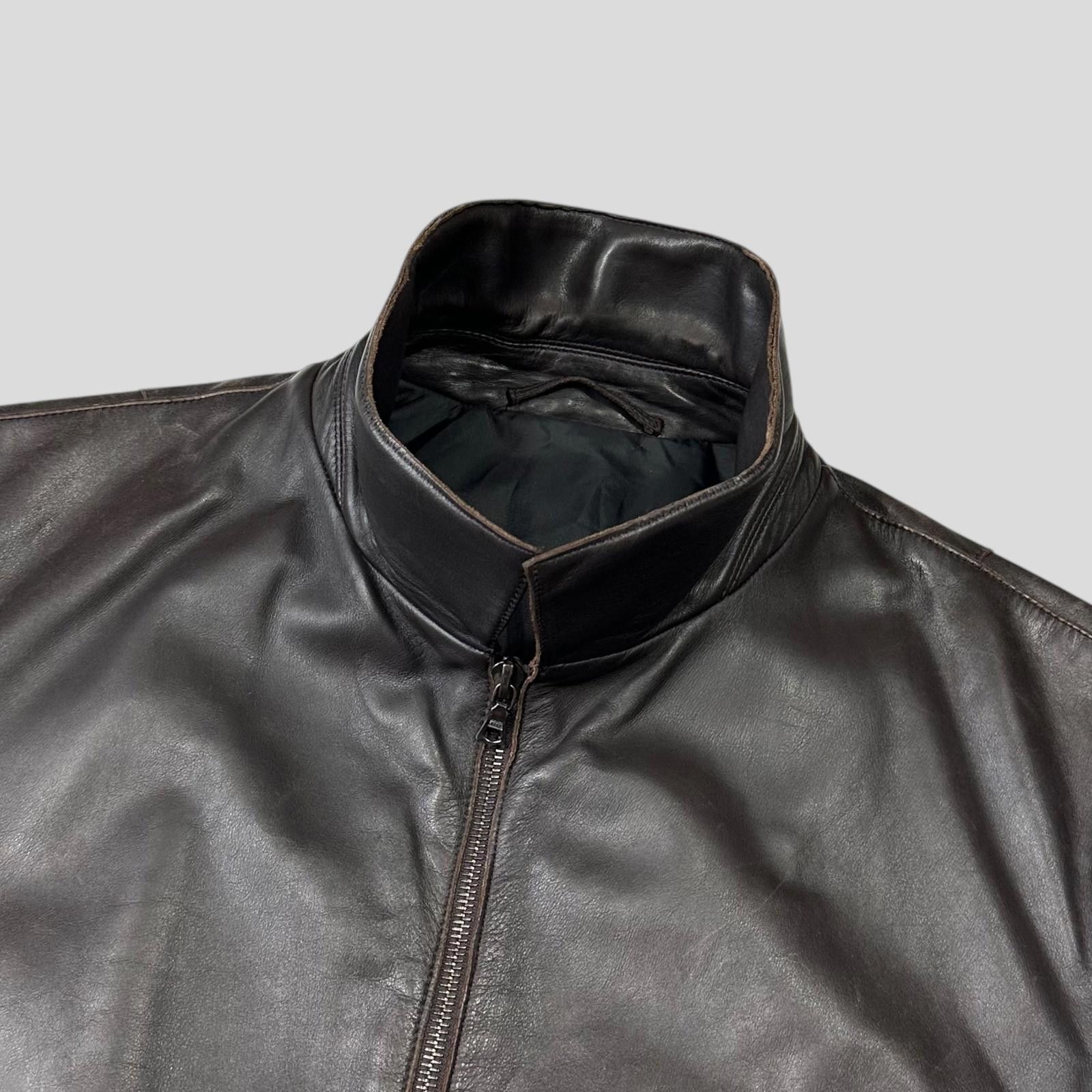 Neil Barrett Neil Barrett AW00 Leather Moto Backpack Jacket - M/L Size US L / EU 52-54 / 3 - 7 Thumbnail