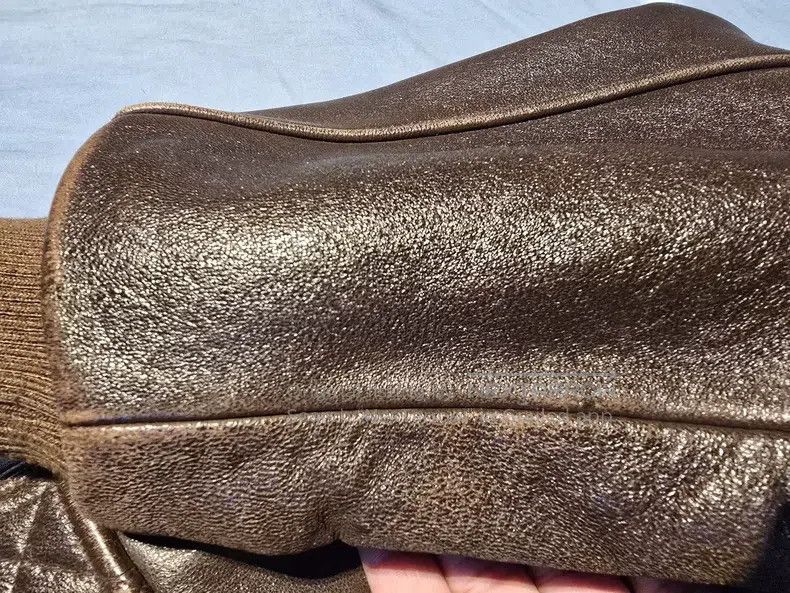 Schott Schott A2 sheepskin out-of-print bomber jacket Size US XL / EU 56 / 4 - 5 Thumbnail