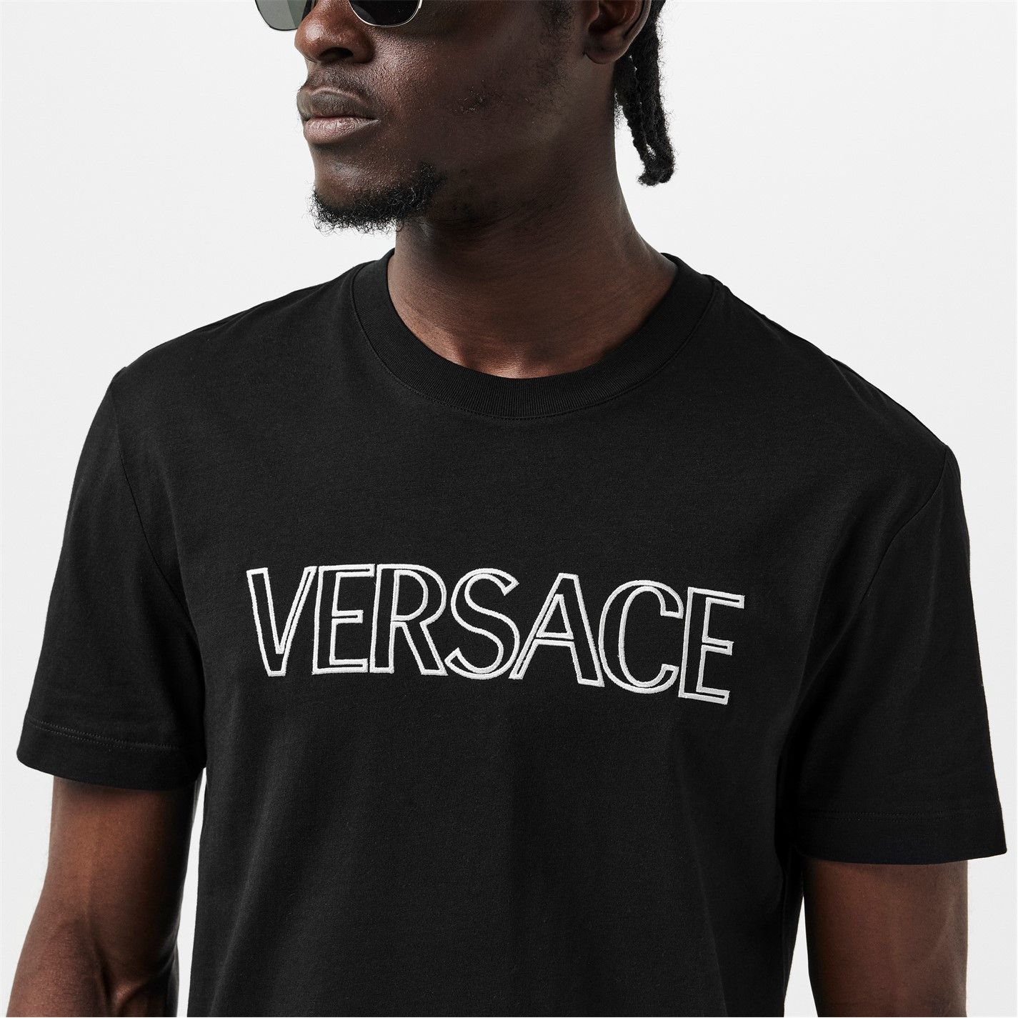 Versace o1g2r1mq0526 Logo Versace T-Shirt in Black Size US M / EU 48-50 / 2 - 5 Thumbnail