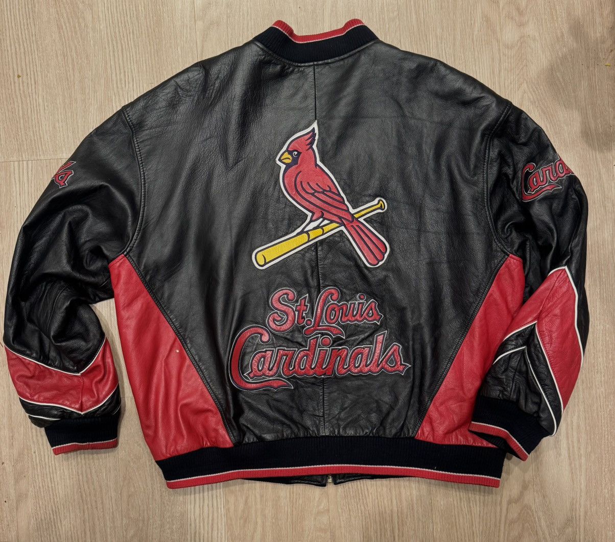 G-III MLB St. Louis Cardinals G-III Leather Jacket by Carl Banks Size US XXL / EU 58 / 5 - 2 Thumbnail