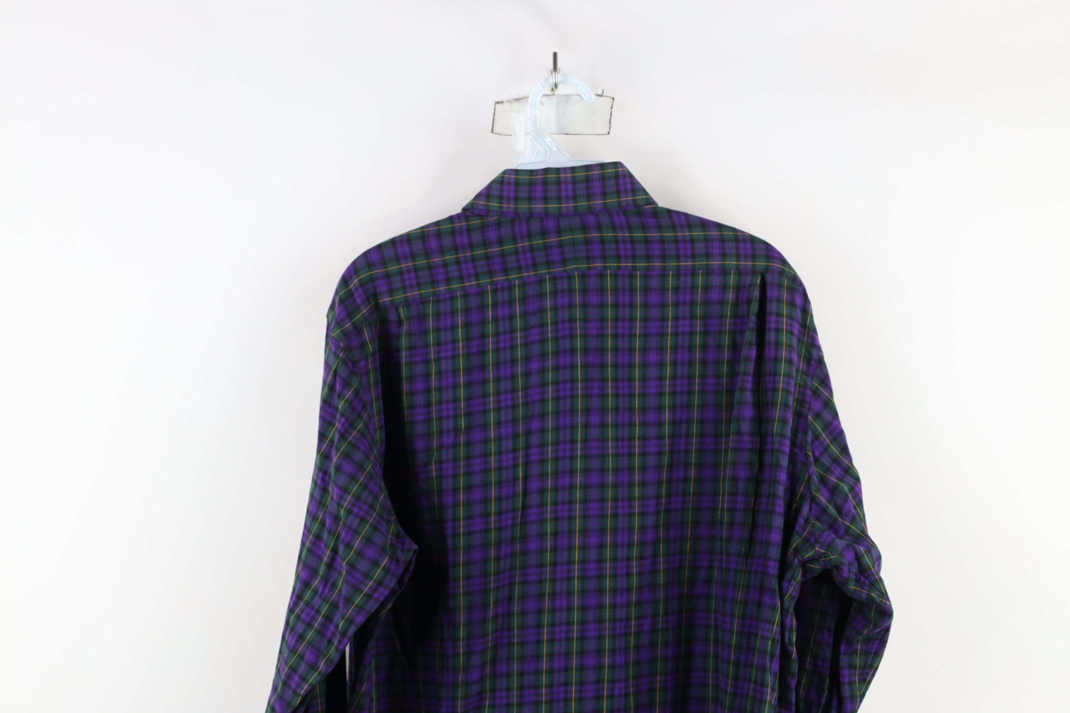 Ralph Lauren × Vintage Vintage 90s Ralph Lauren Flannel Collared Button Shirt Plaid Size US M / EU 48-50 / 2 - 9 Thumbnail