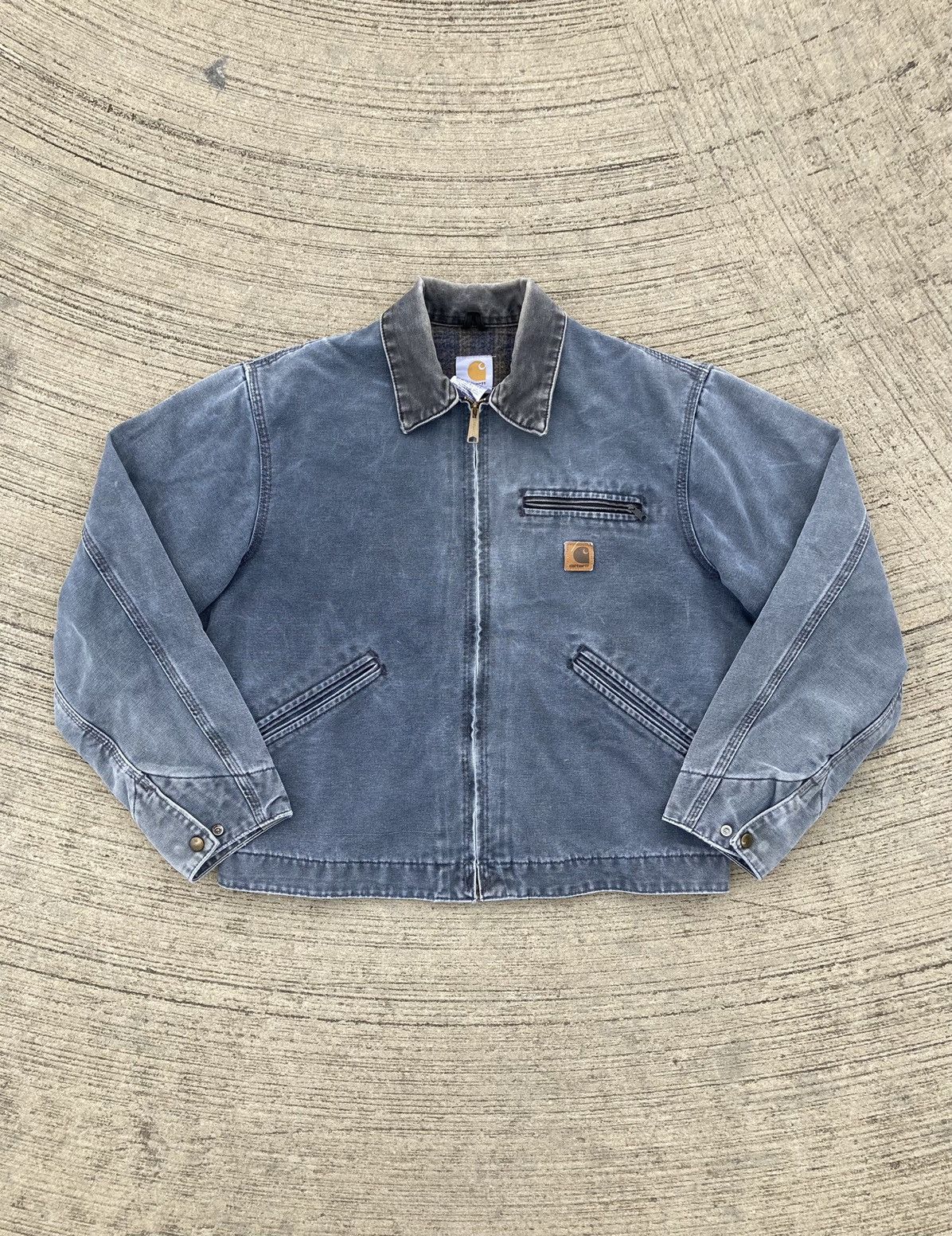 Carhartt Petrol Detroit Jacket Grey Cahartt Detroit Jacket J97 PTL Size US L / EU 52-54 / 3 - 1 Thumbnail