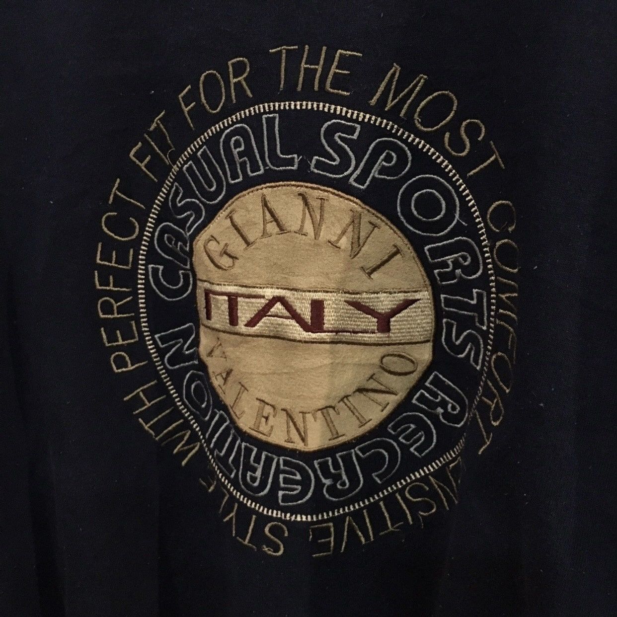 Valentino Vintage Gianni Valentino Casual logo 90s italy sweatshirts Size US L / EU 52-54 / 3 - 3 Thumbnail