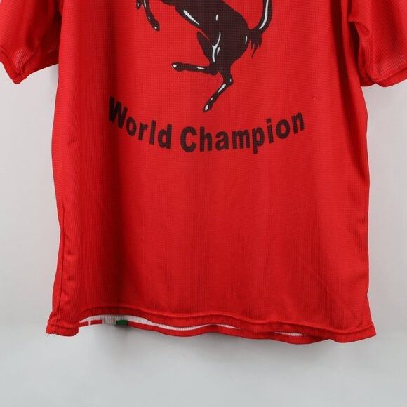 Ferrari × Vintage Vintage 90s Ferrari Racing All Over Print Collared Polo Size US L / EU 52-54 / 3 - 13 Thumbnail