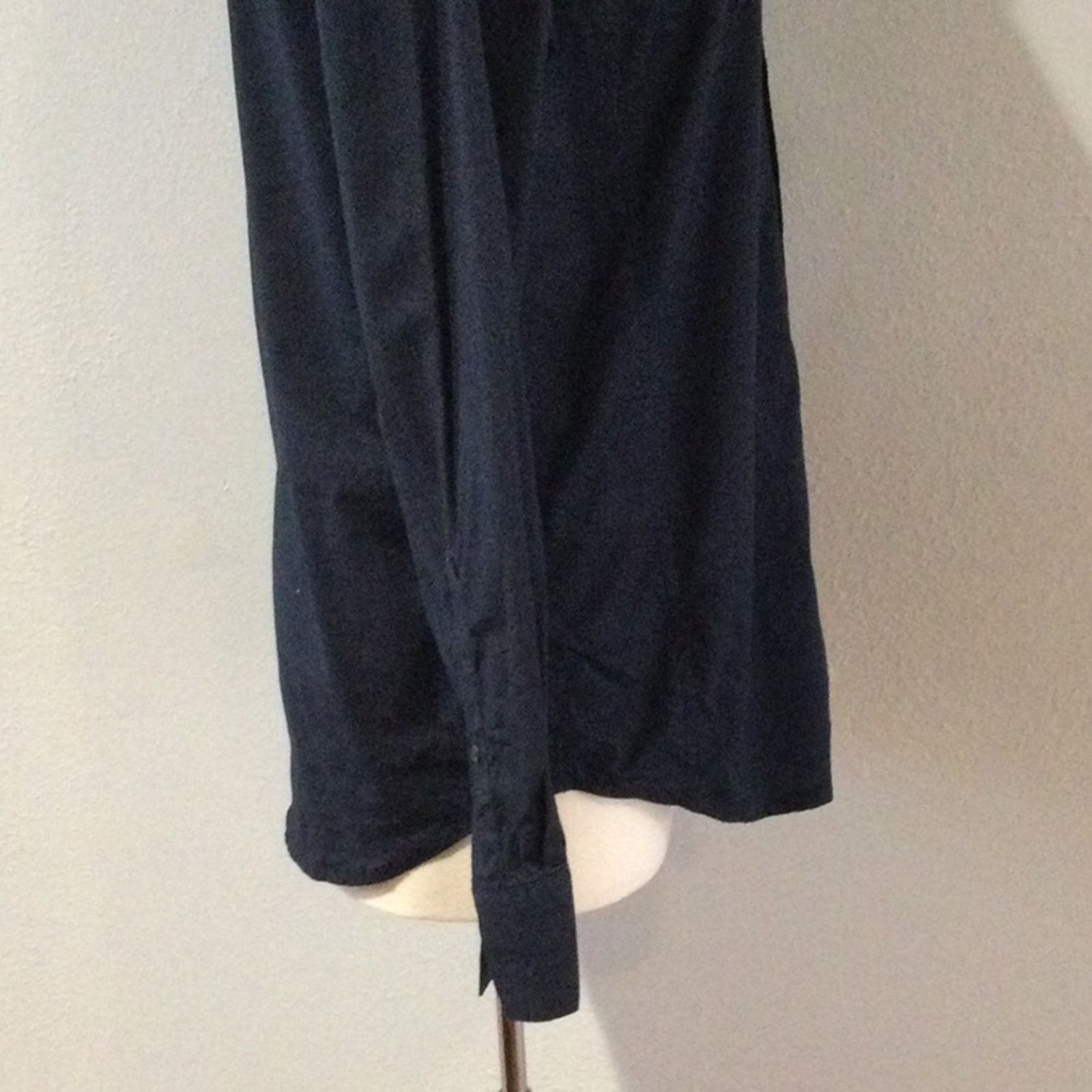 Alexander Julian Alexander Julian Stretch Navy Button Up Collar Shirt Size M Size M / US 6-8 / IT 42-44 - 7 Thumbnail