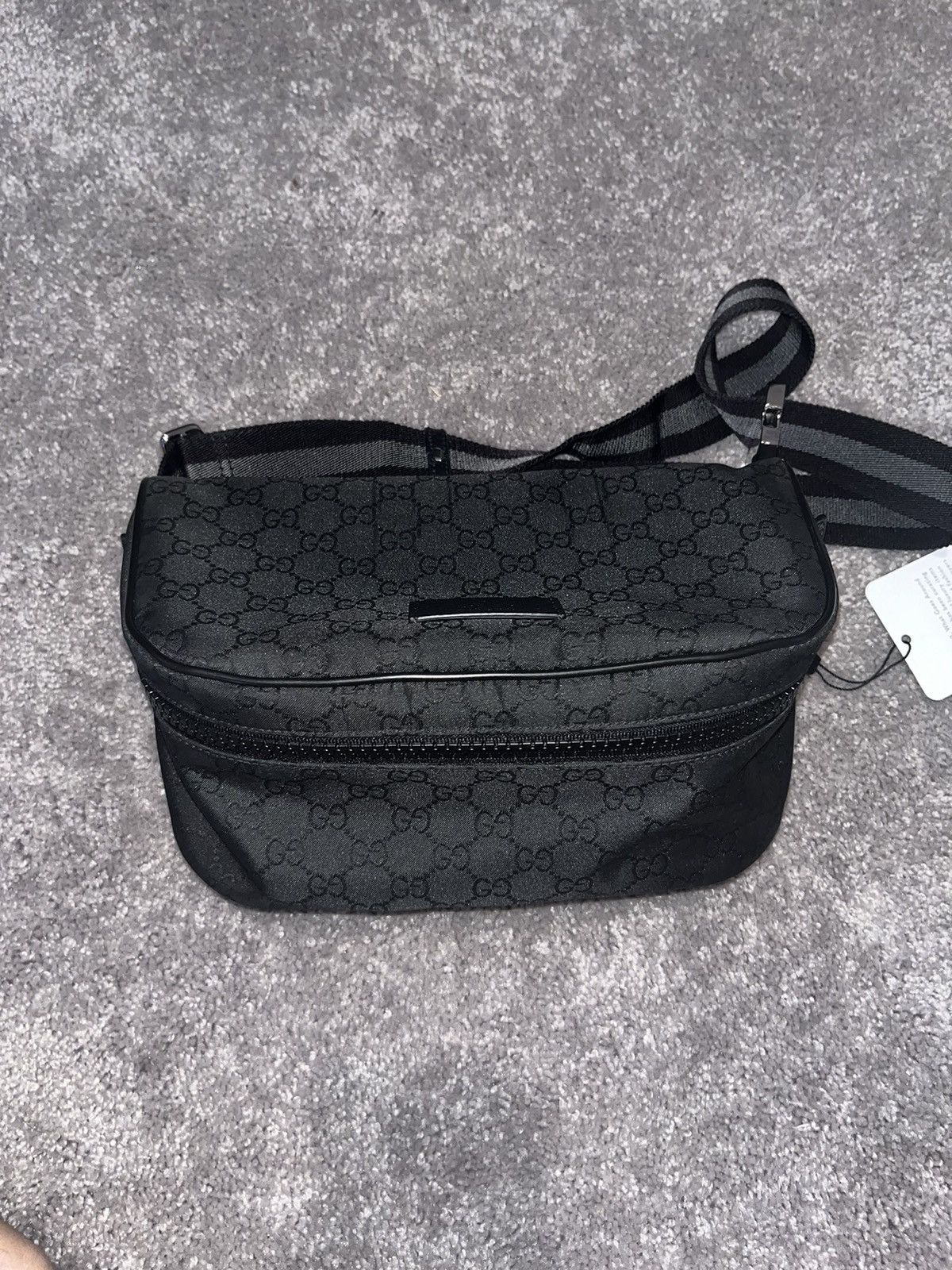 Gucci Gucci Black Nylon Waist Bag Size ONE SIZE - 1 Thumbnail