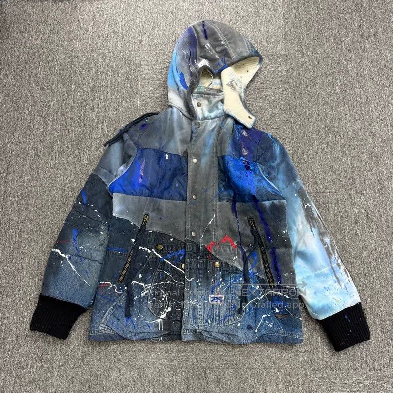 Greg Lauren Greg Lauren Splatter Print Cotton Jacket Size US M / EU 48-50 / 2 - 2 Thumbnail