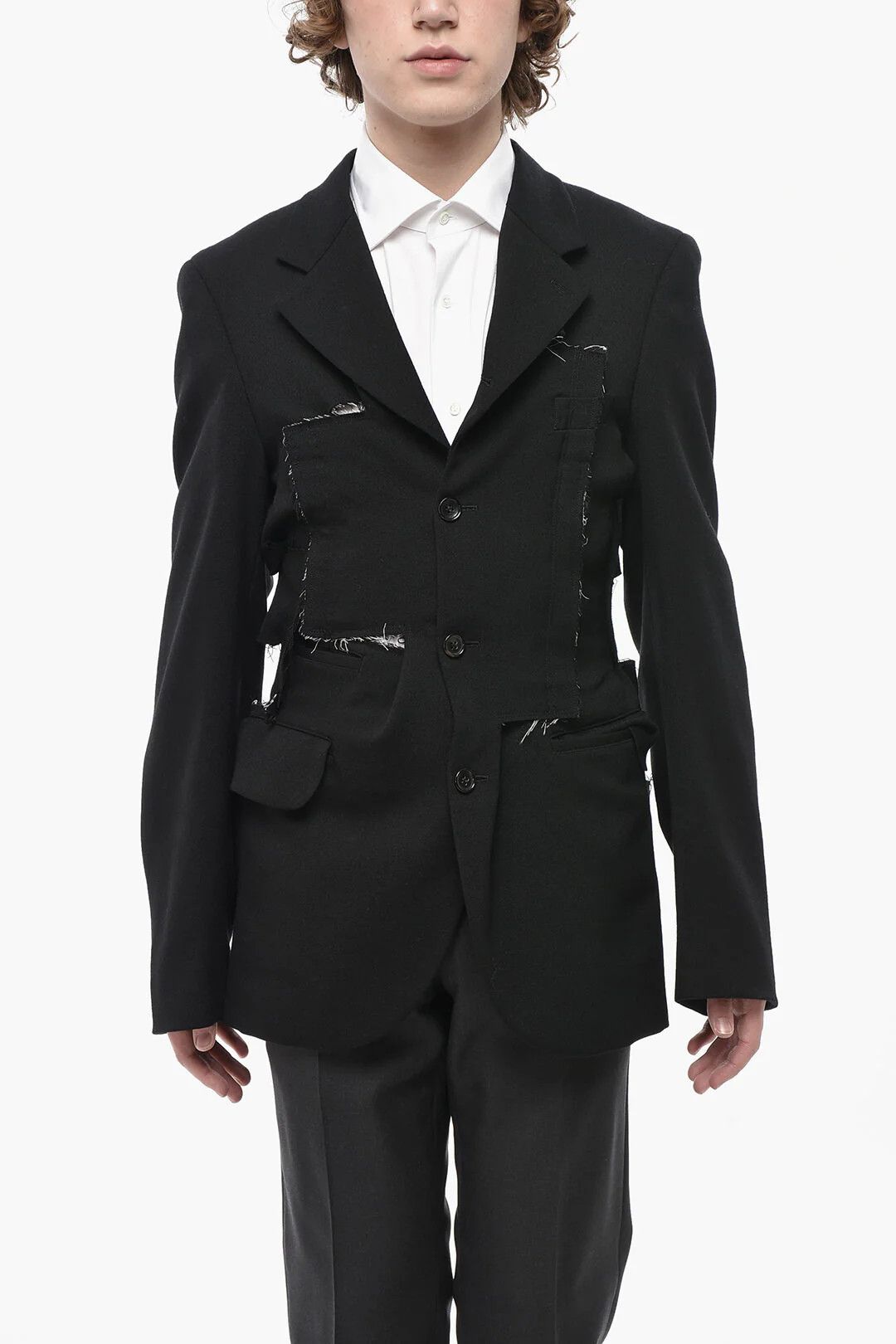Comme des Garcons og1mm0426 Wool Jacket in Black Size US M / EU 48-50 / 2 - 1 Thumbnail