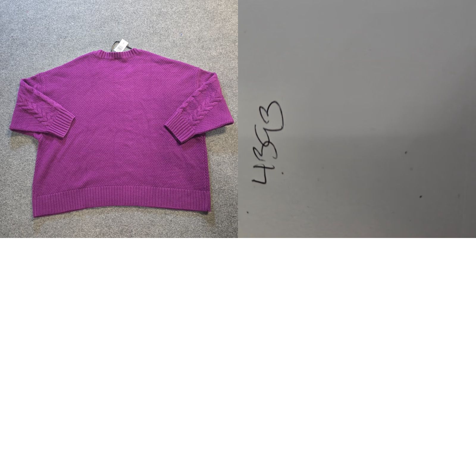 Torrid Torrid Sweater Womens 5X Purple Cable Knit Long Sleeve Crew Neck Pullover Casual Womens Size XXL / US 16-18 / IT 52-54 - 8 Thumbnail