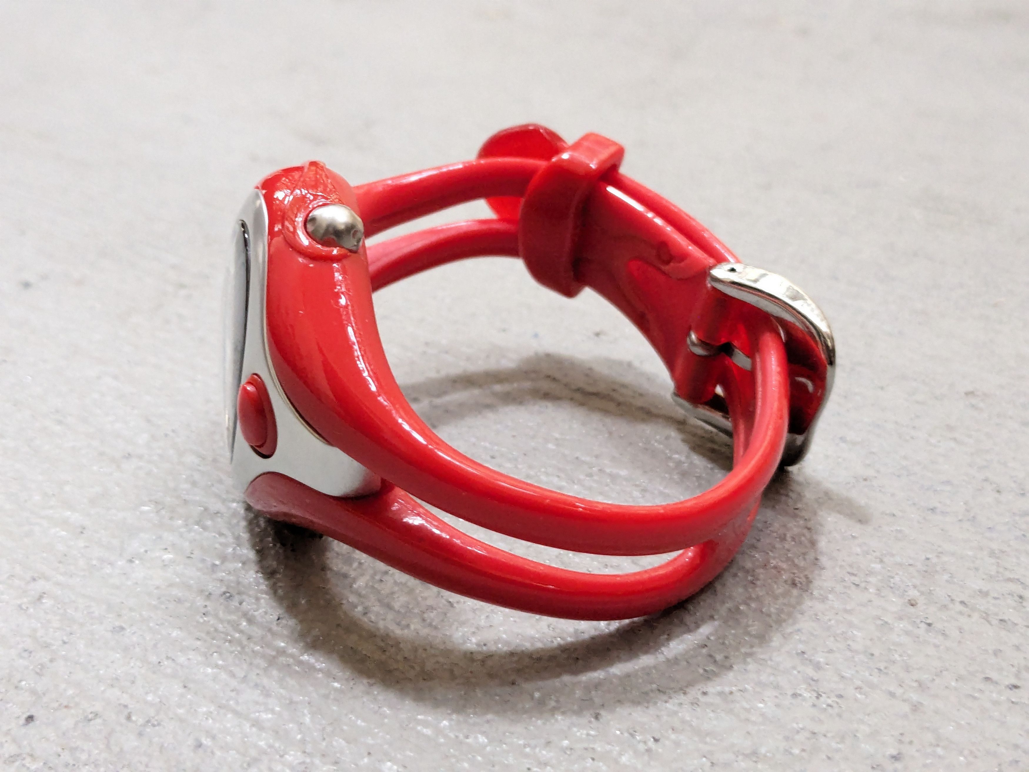 Nike Vintage Nike Watch Red Analog Rubber Sports Minimal Y2K Size ONE SIZE - 5 Thumbnail