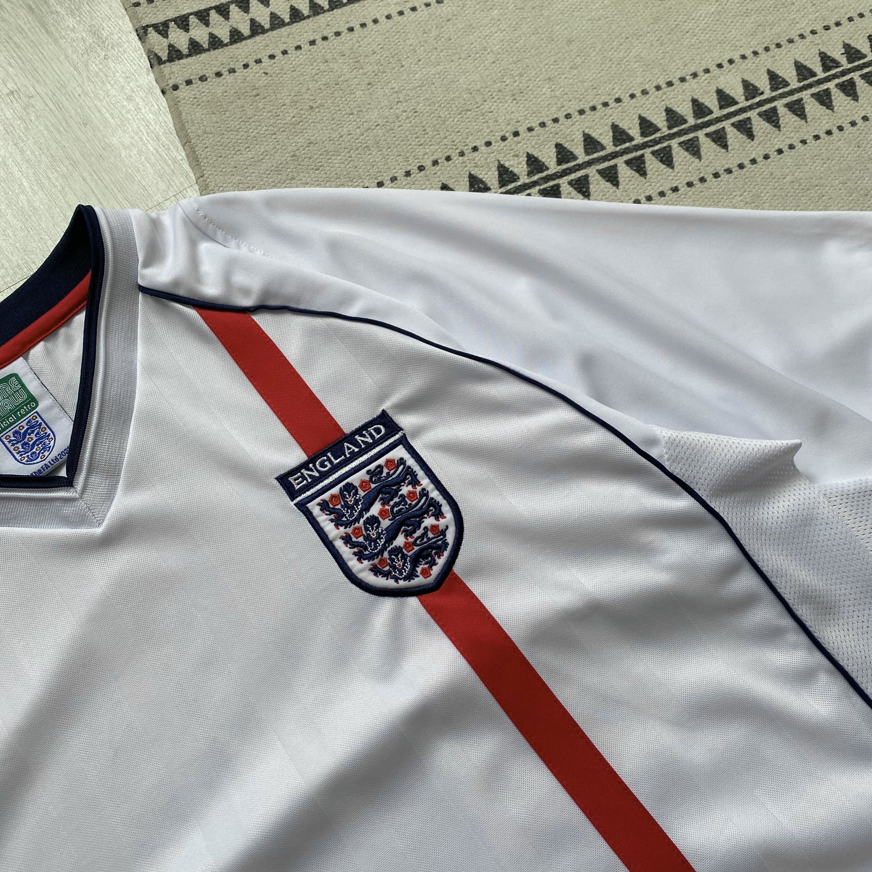 Adidas ⚽️ Vintage Retro England Soccer jersey Score Draw Y2K Size US L / EU 52-54 / 3 - 5 Thumbnail