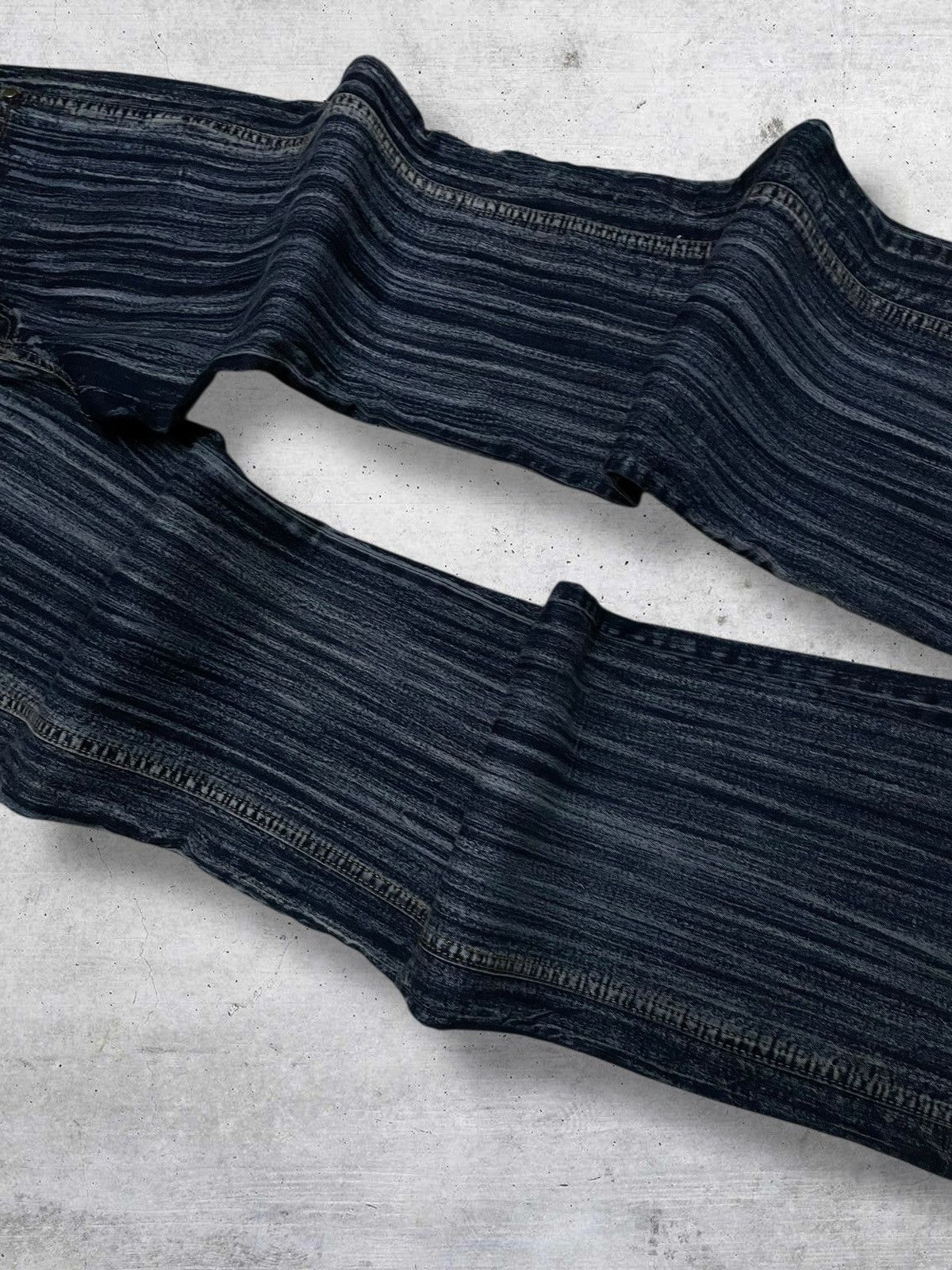 Tornado Mart VINTAGE SUNROSE JAPAN DESIGNER 90S OG TRIBAL FLARED DENIM Size US 29 - 6 Thumbnail