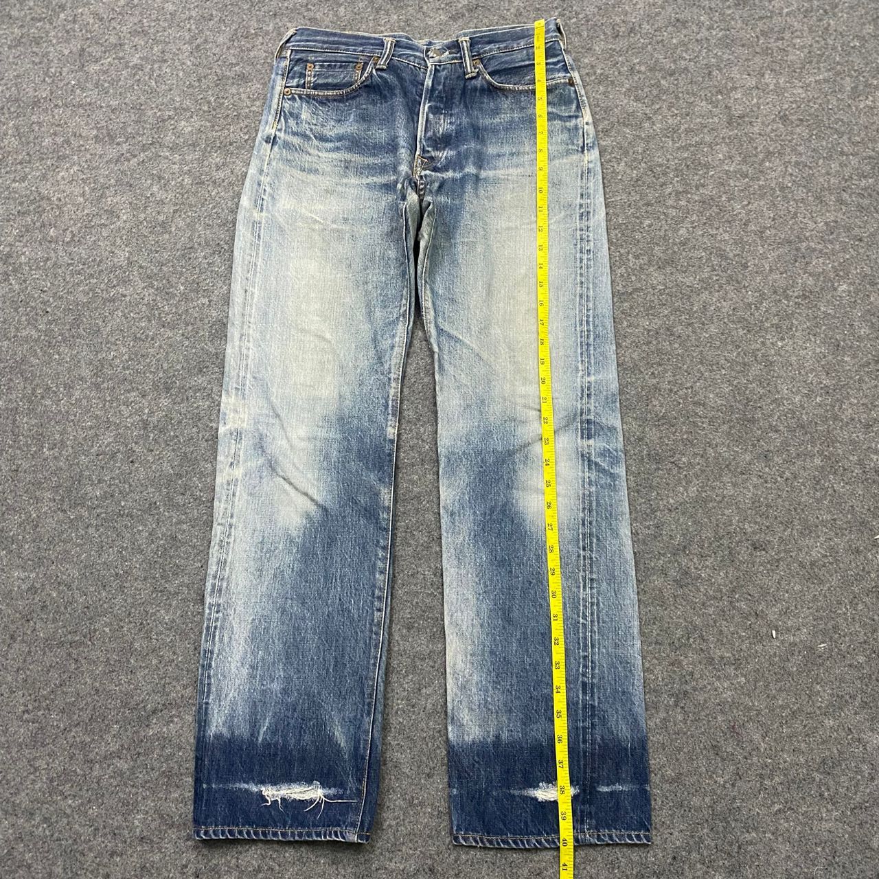 45rpm 💥Best Offer💥Vintage 45RPM Selvegde Distressed Denim Size US 30 / EU 46 - 3 Thumbnail