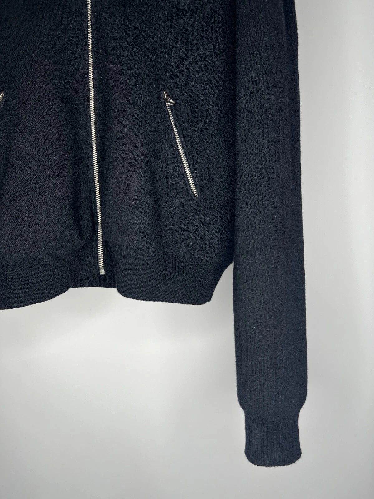 Acne Studios Acne Studios Olympia Black Merino Wool Agnora Bomber Jacket Size S / US 4 / IT 40 - 5 Thumbnail