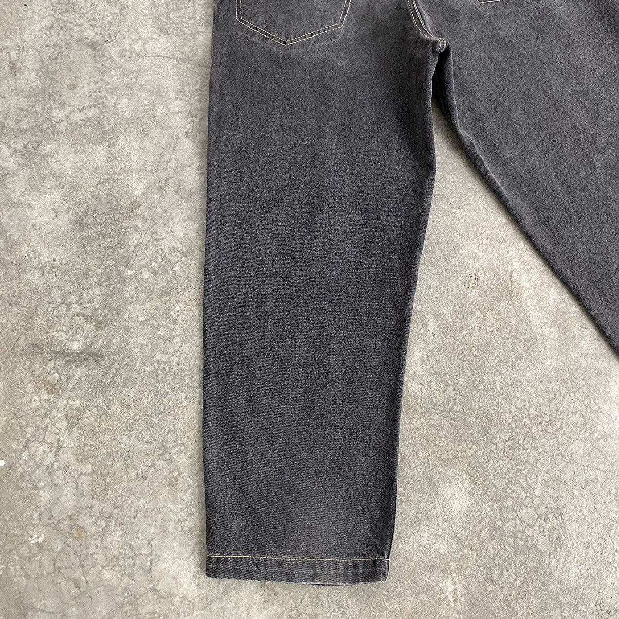 JNCO Vintage Freaky Massivebob Faded Grey Baggy Denim Jeans Size US 29 - 16 Thumbnail
