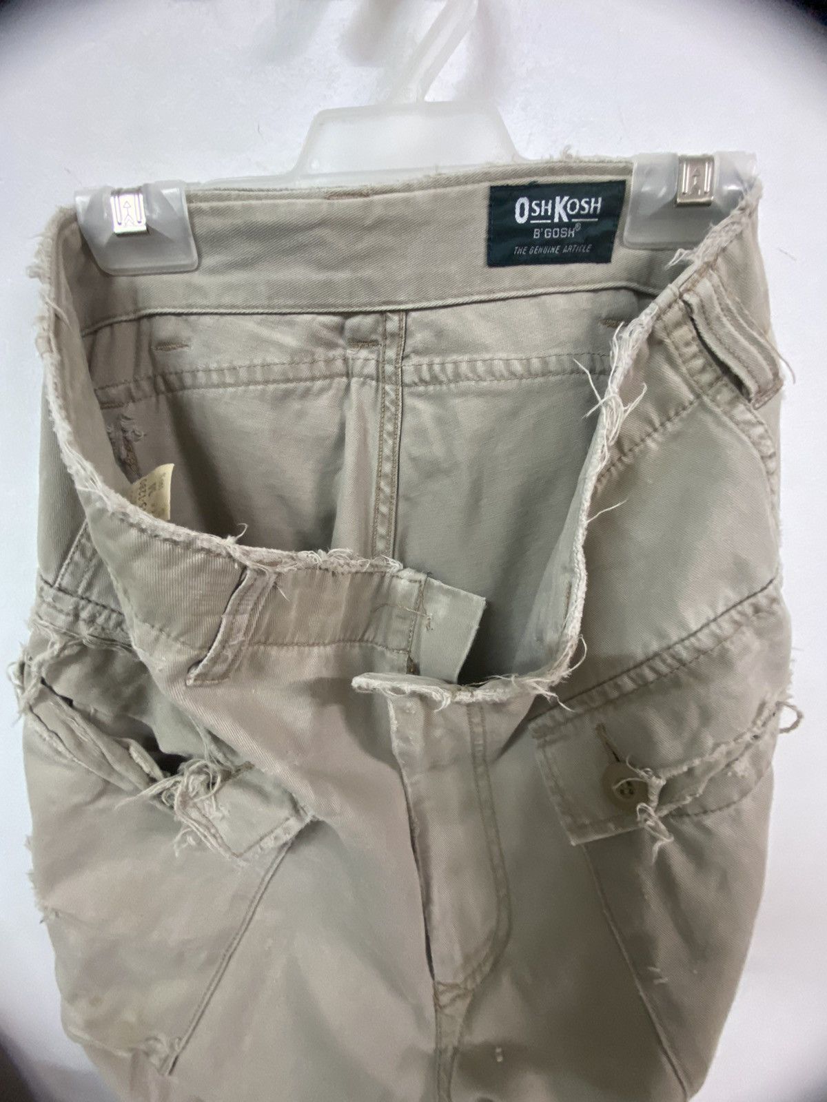 Japanese Brand Oshkosh Cargo Monkeypants Distressed Size US 31 - 9 Thumbnail