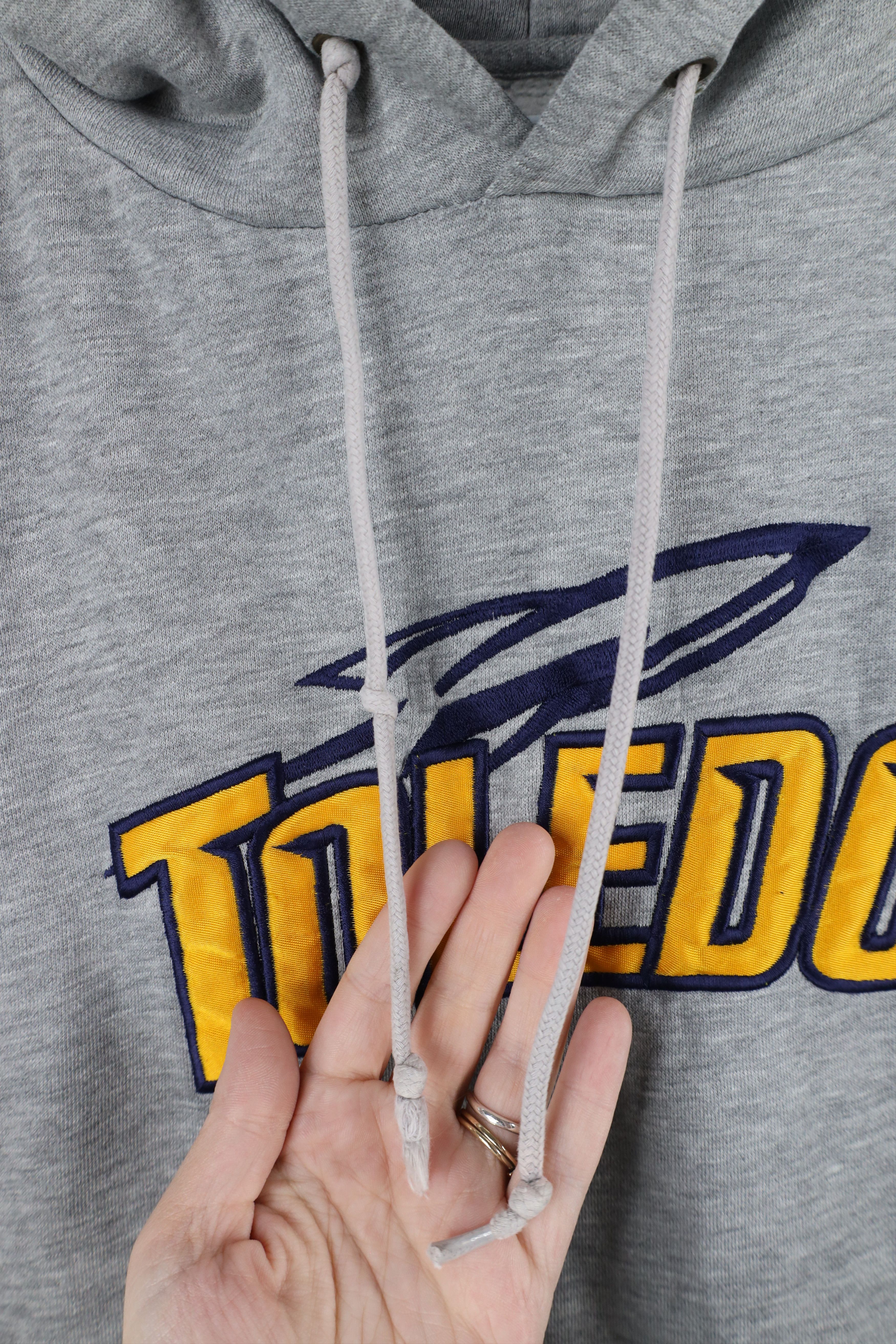 Vintage Vintage 90s University of Toledo Rockets Hoodie Sweatshirt Size US L / EU 52-54 / 3 - 4 Thumbnail