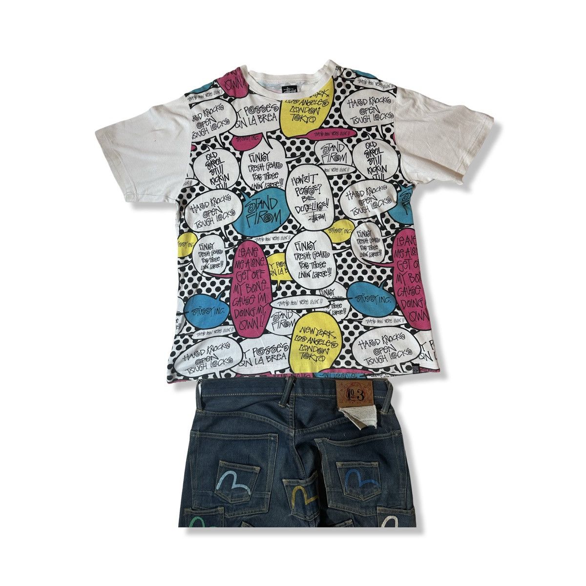 Stussy Stussy 00’ Tee Speech Bubble Print Size US XL / EU 56 / 4 - 2 Thumbnail