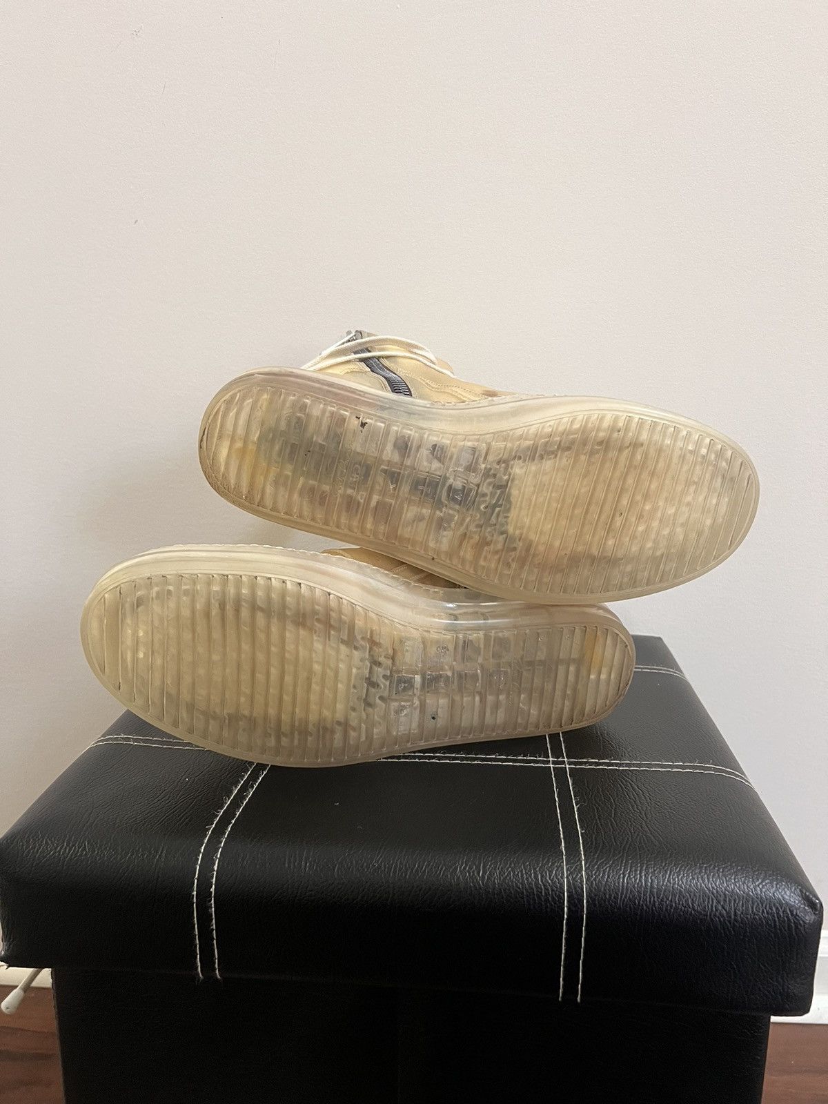 Rick Owens × Rick Owens Drkshdw *RARE SIZE* RICK OWENS Ss23 EDFU GEOBASKET TRANSPARENT Size US 12 / EU 45 - 2 Thumbnail